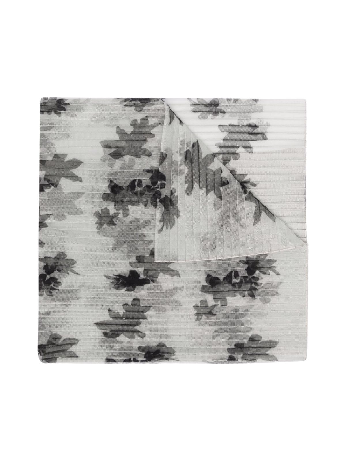 Emporio Armani Flowers In Contrast Tulle Stole