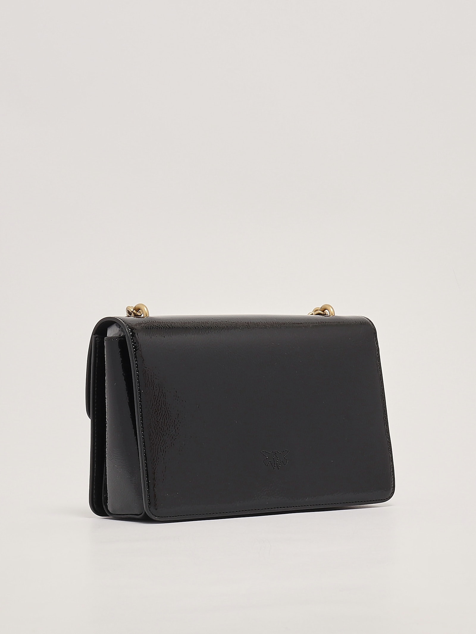 Pinko Love One Classic Light Clutch In Nero