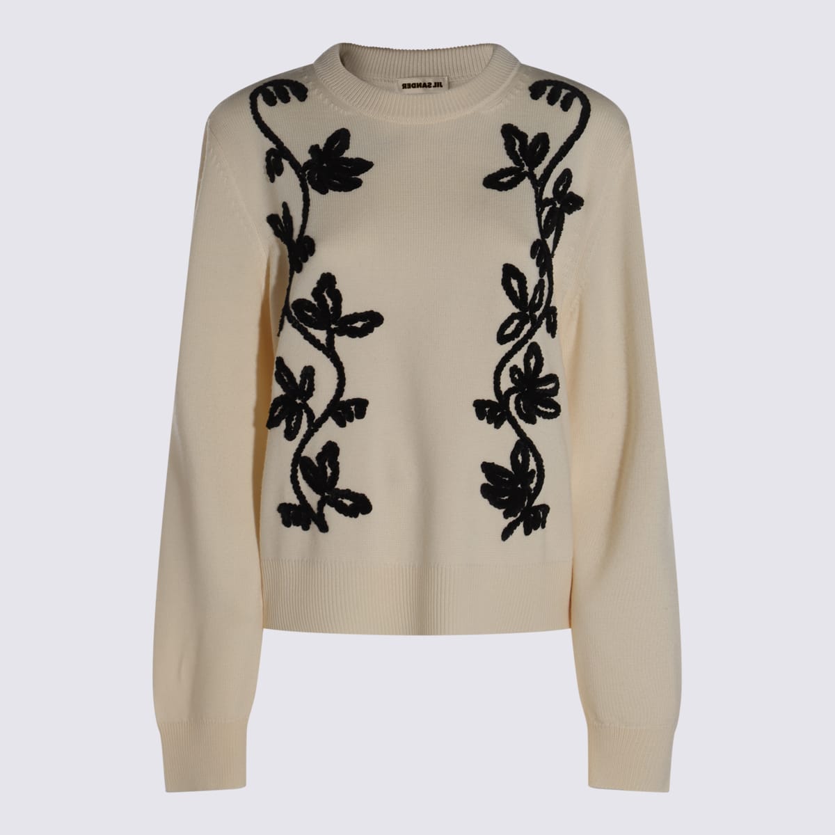 Jil Sander White Wool Knitwear