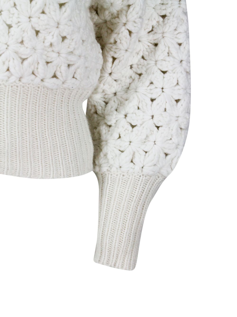 Fabiana Filippi Wool Blend Crewneck In White