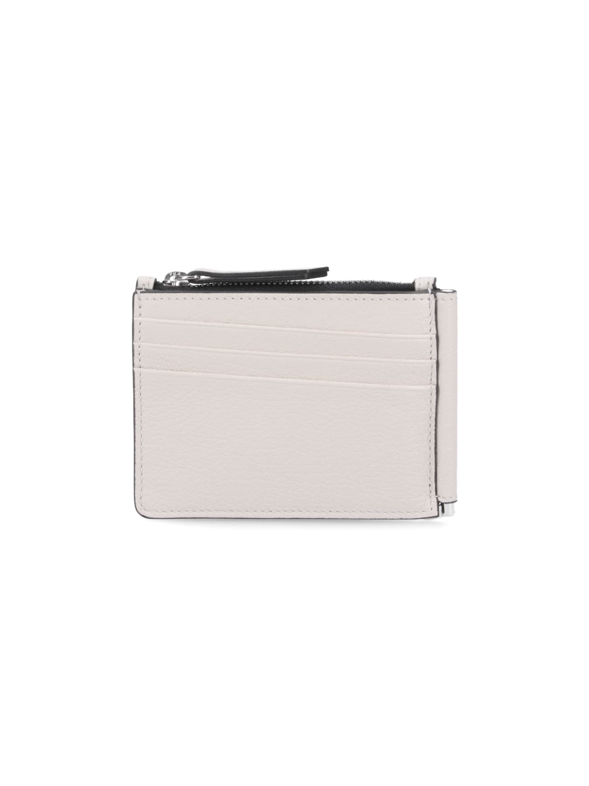 Shop Maison Margiela 4-stitches Wallet In Crema