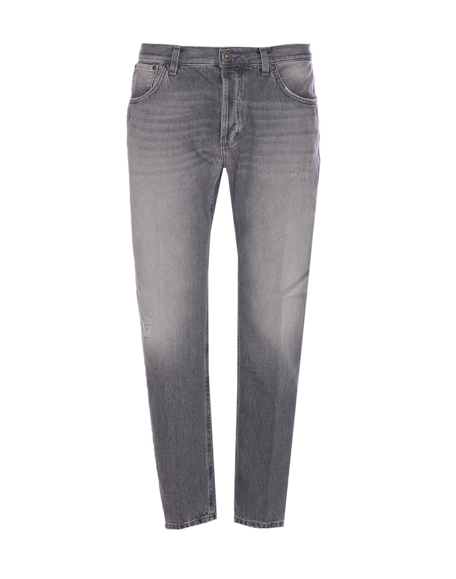 Dondup Jeans With Belt Loops In Gray