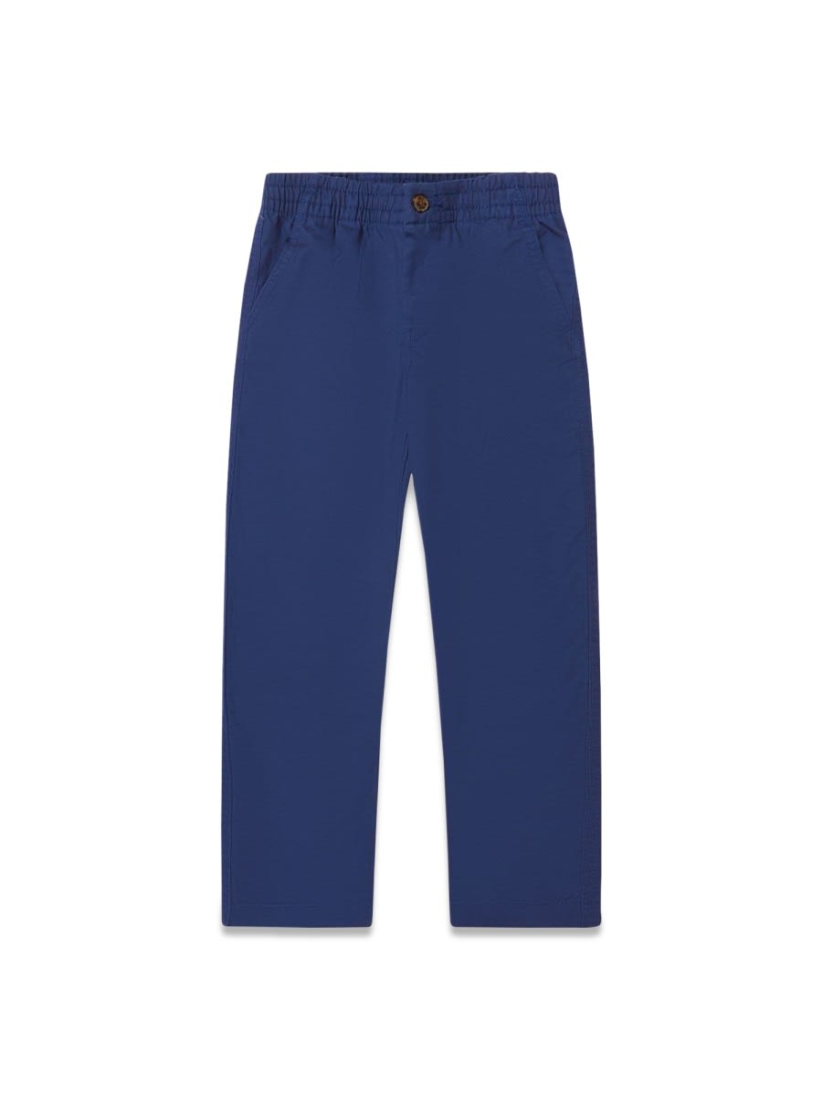 Shop Ralph Lauren Pnt-pants-flatfront In Blue