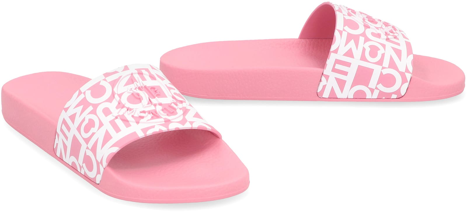 Moncler Jeanne Rubber Slides In Pink