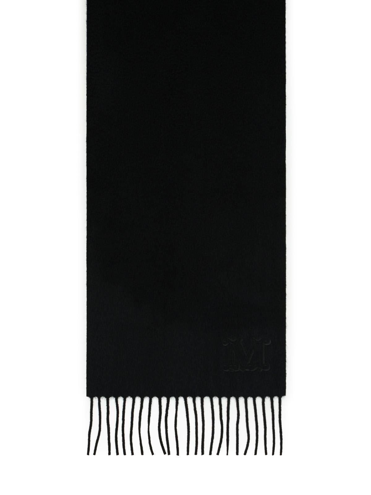 Shop Max Mara Wsdalia Black Cashmere Scarf