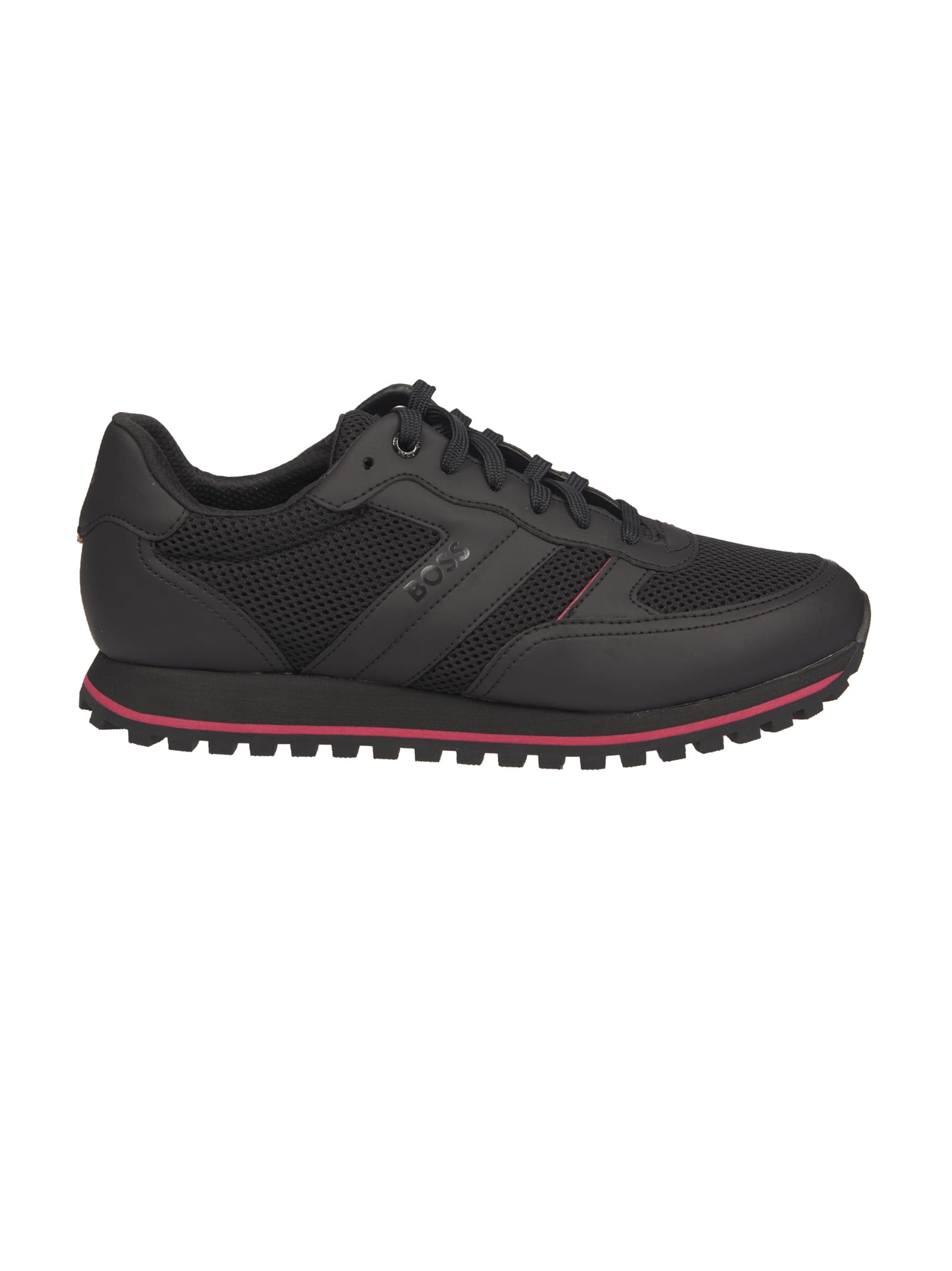 Shop Hugo Boss Parkour Sneakers In Black
