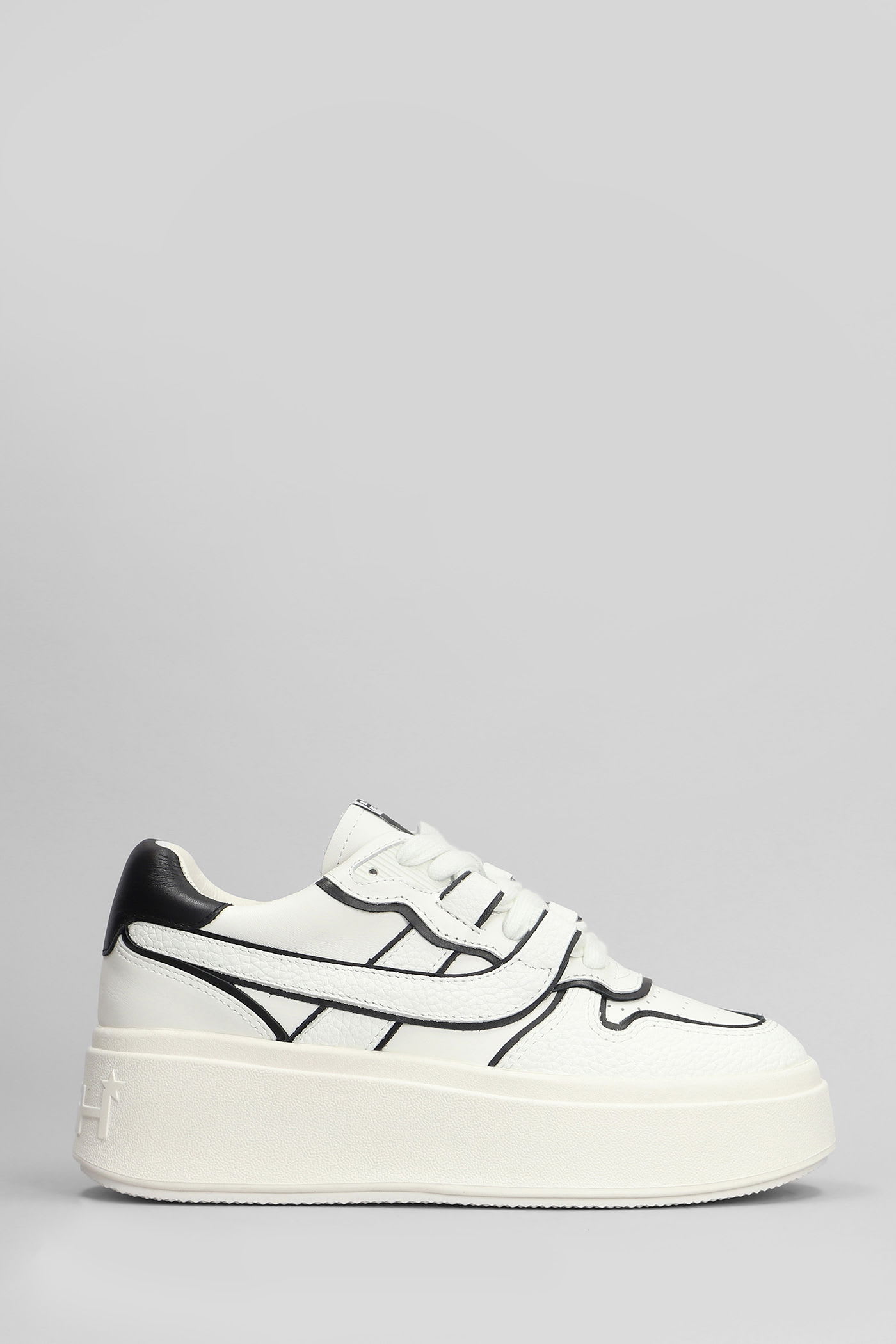 Match Bis Sneakers In White Leather