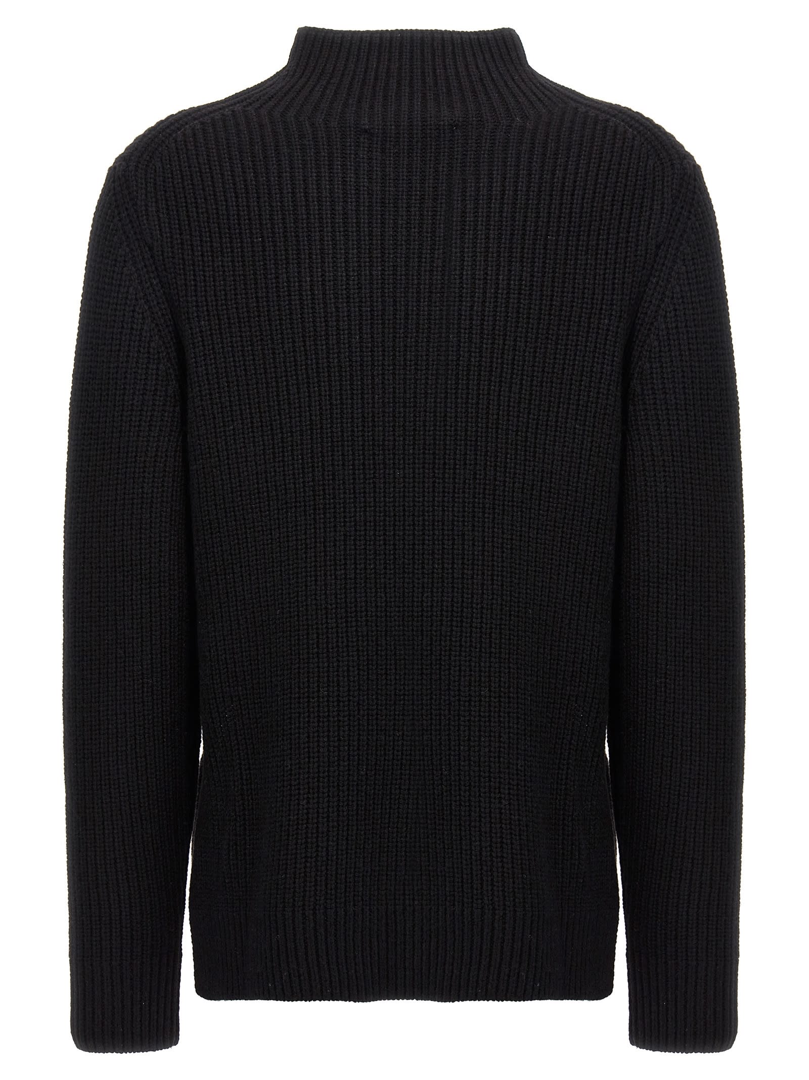 Shop Michael Kors Logo Sweater In Black