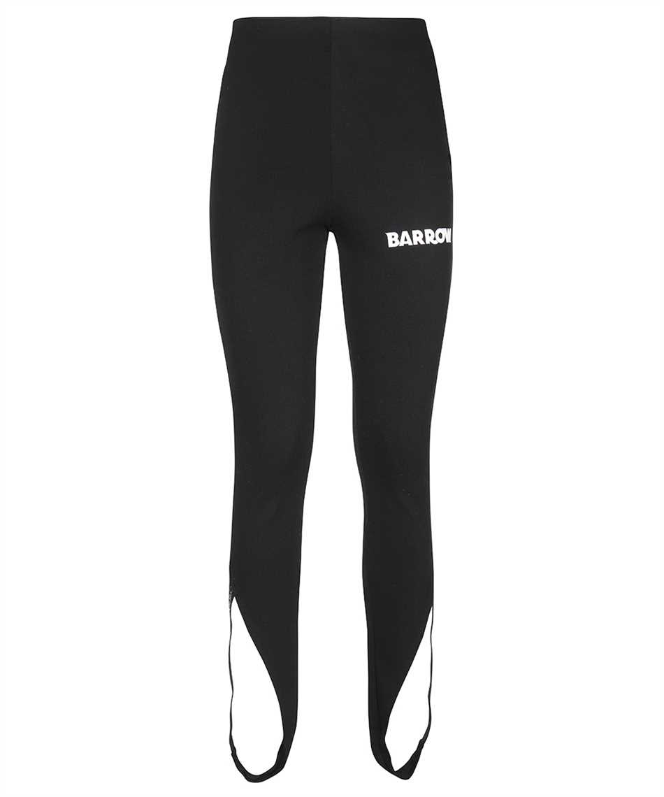 Shop Barrow Logo Print Leggings In Black