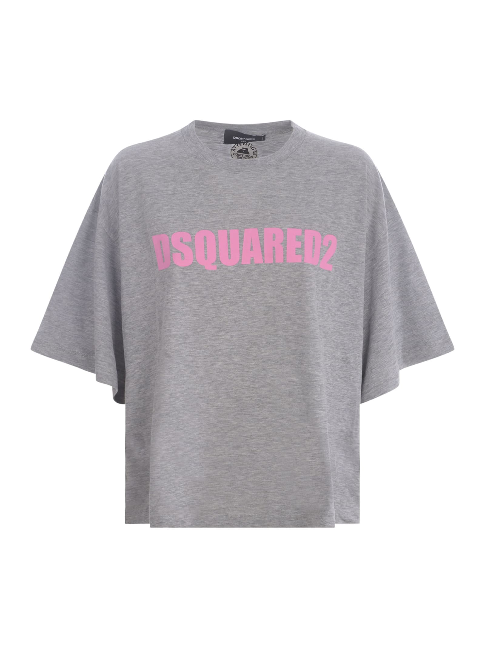 Dsquared2 T-shirt  In Cotton Disponibile Store Pompei In Grigio Melange