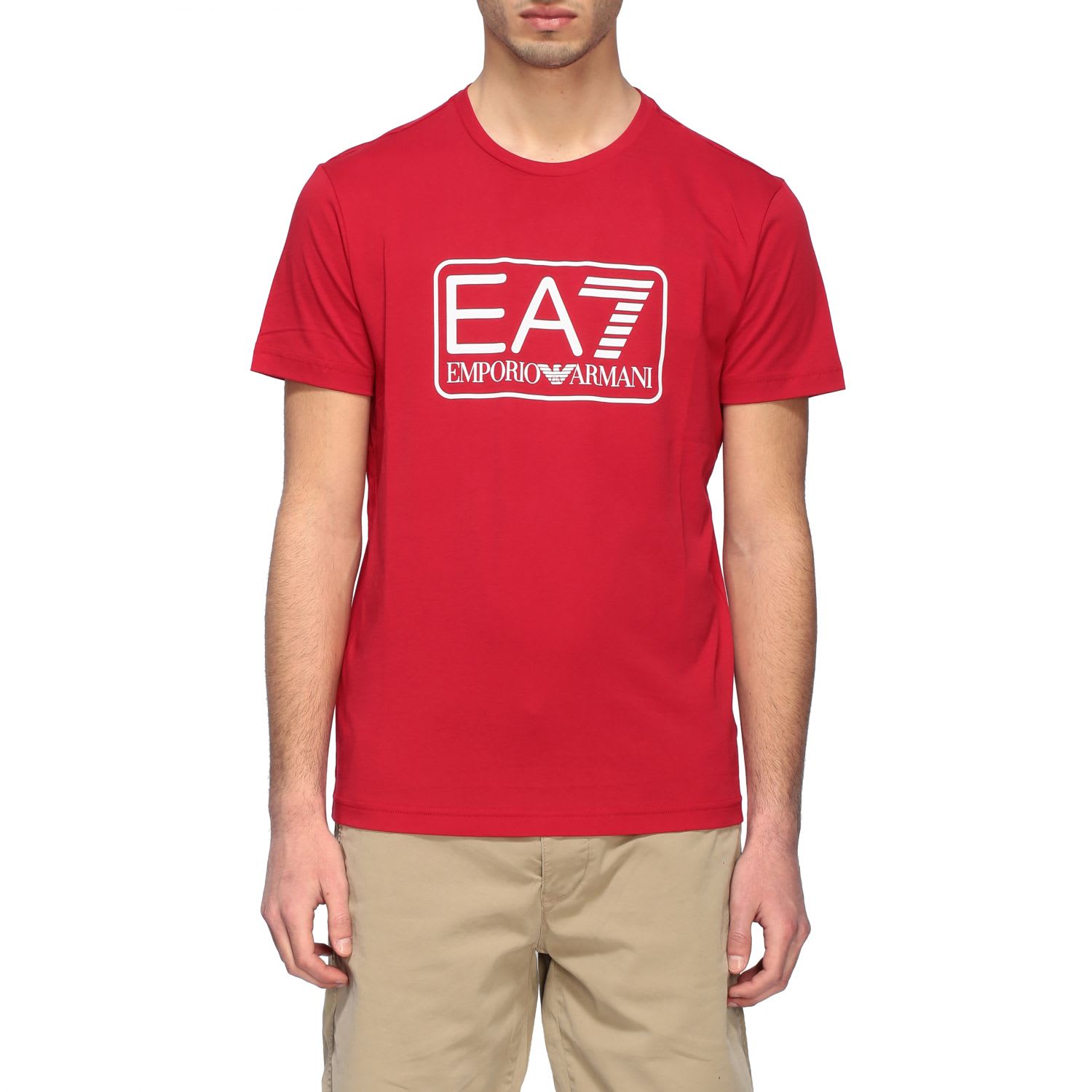 ea7 t shirt red