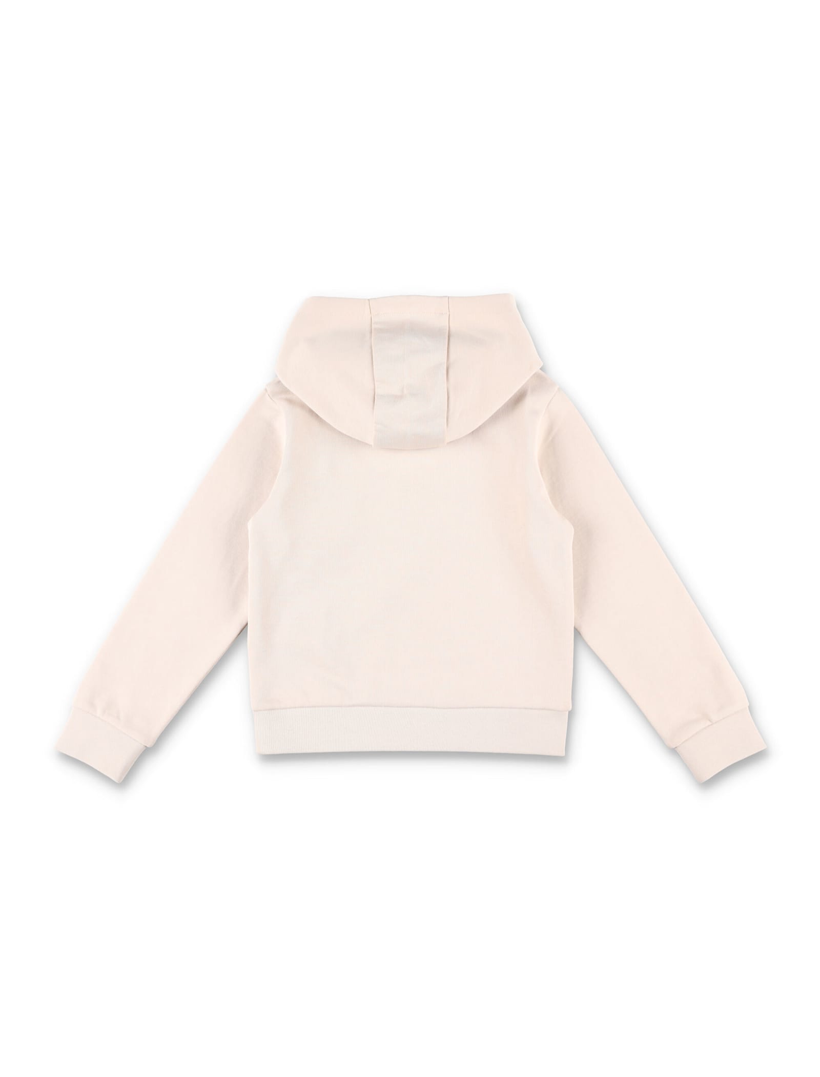 Moncler Kid - Embroidered Tonal Logo Cotto Hoodie In Rose