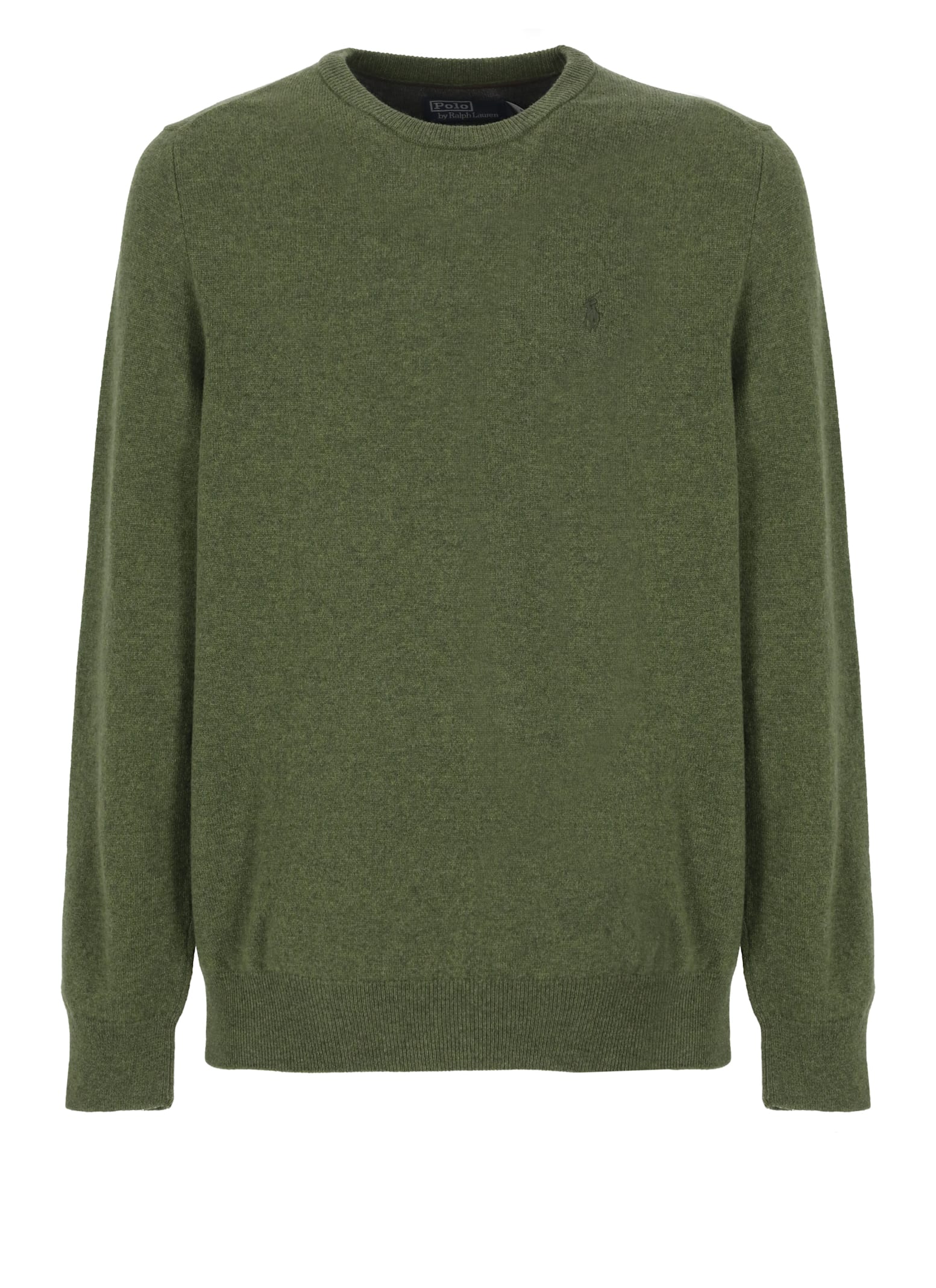 Shop Ralph Lauren Pony Sweater In Green