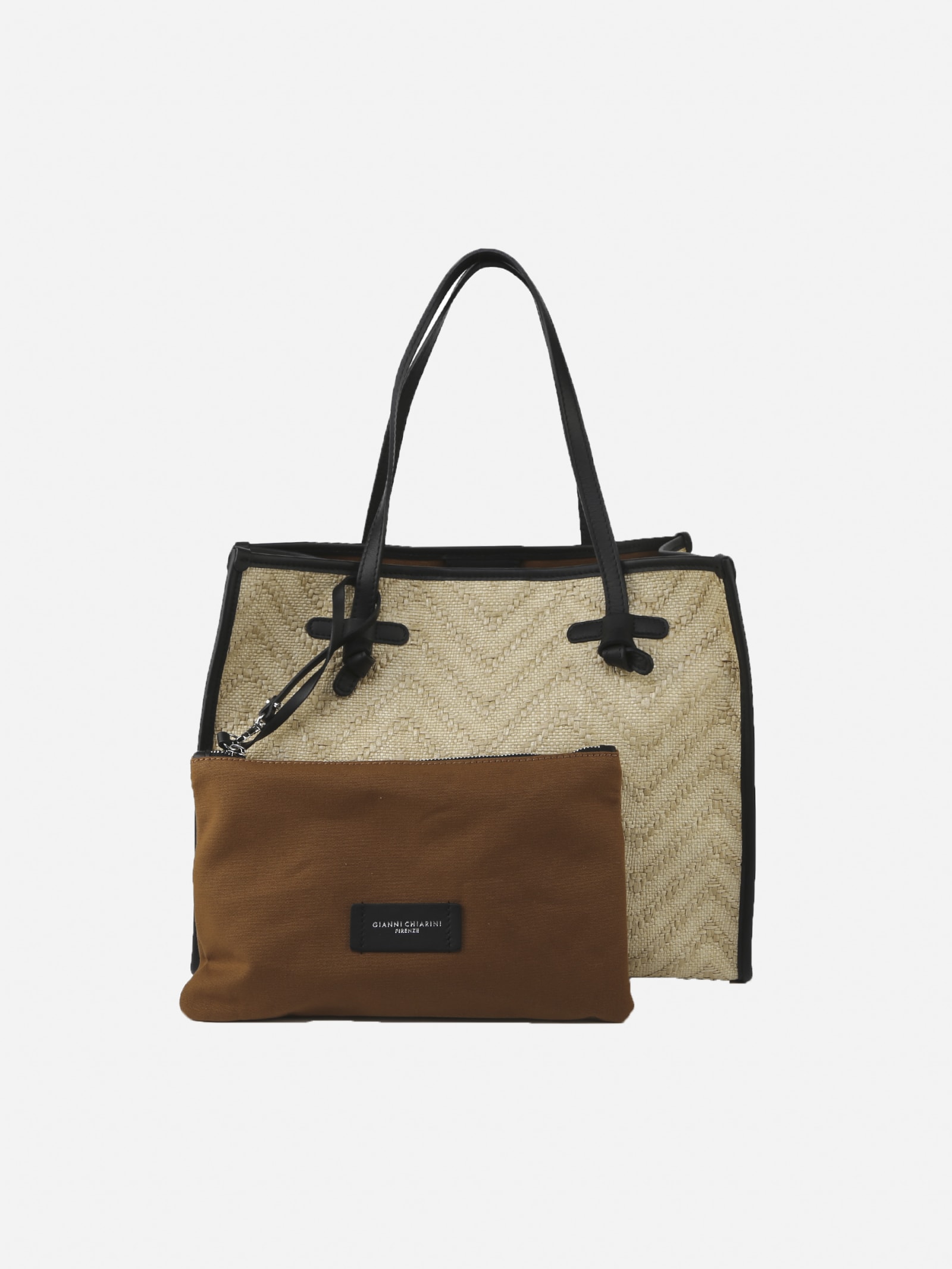 Marcella Straw & Leather Bag Gianni Chiarini