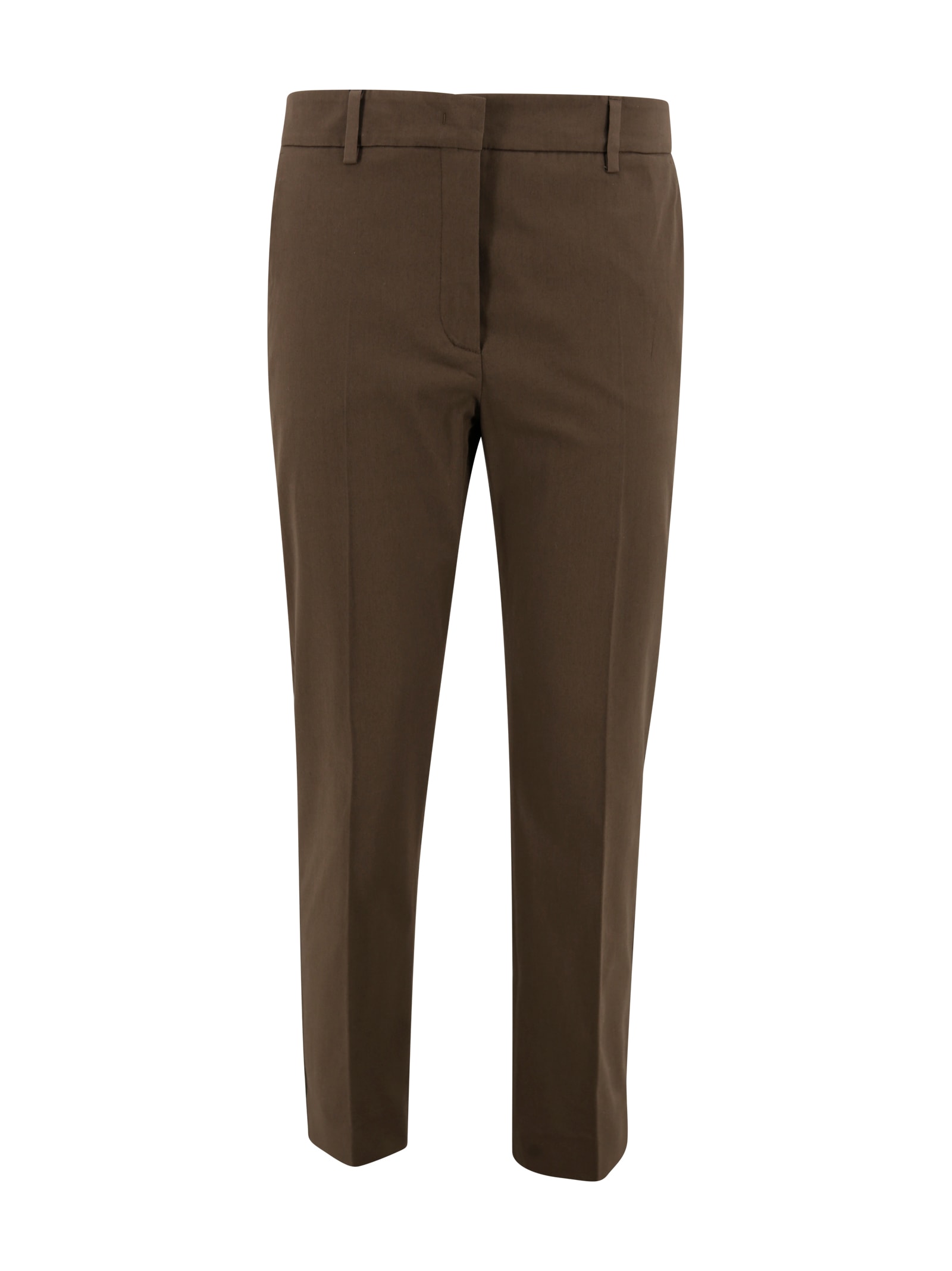 Weekend Max Mara High-waisted Slim Fit Gabardine Pants