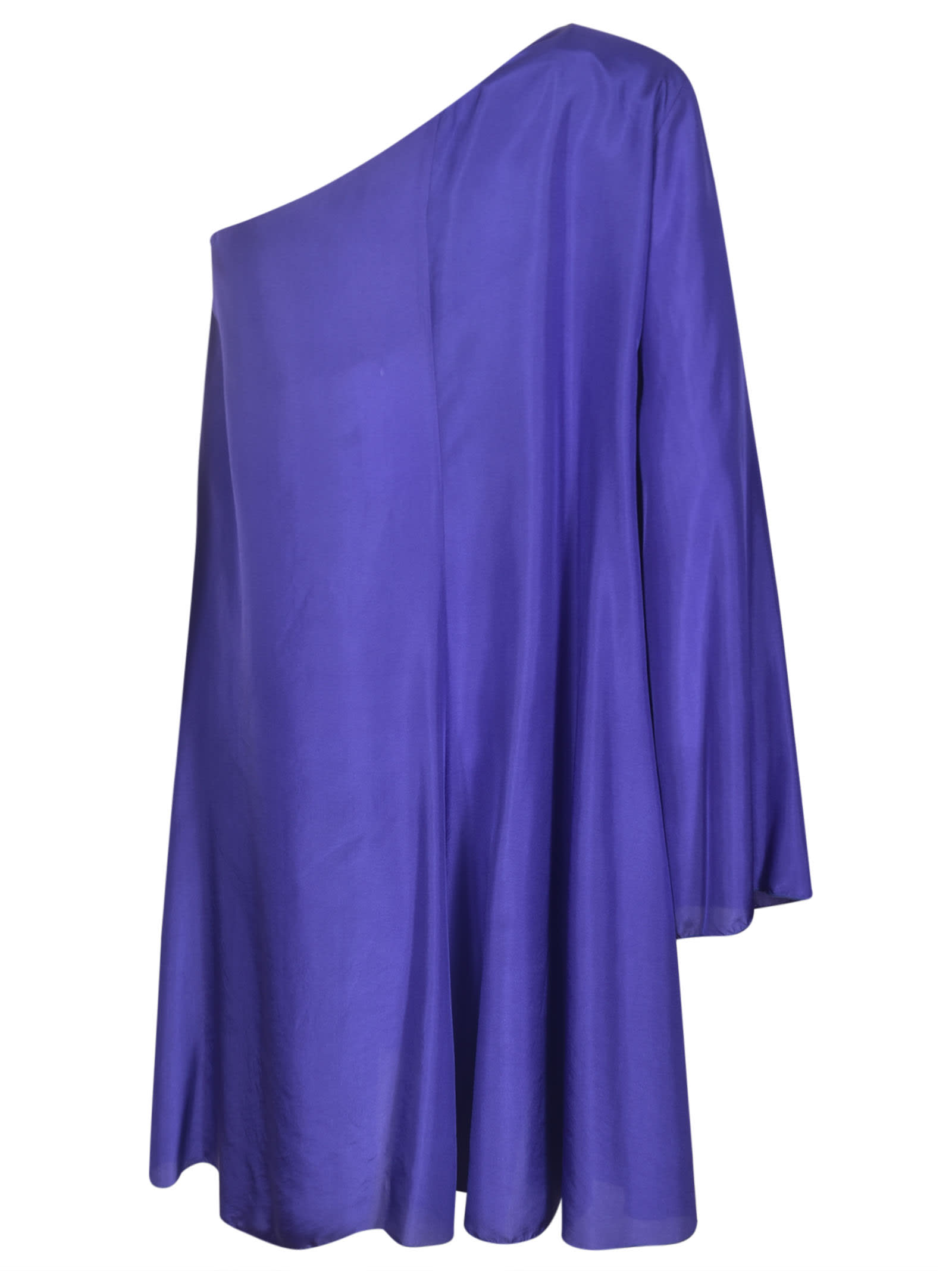 Shop Forte Forte One-sleeve Dress In Blue