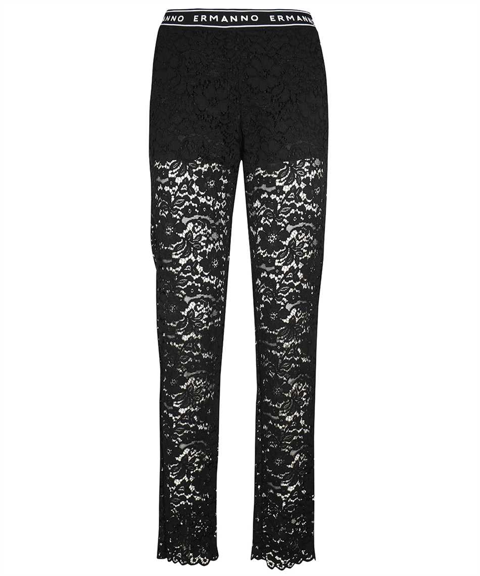 Ermanno Scervino Viscose Trousers In Black