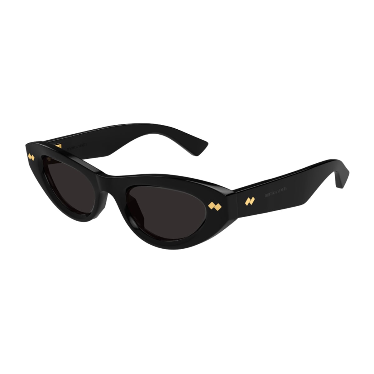 Bottega Veneta Bv1350s Linea Ribbon 001 Black Grey Sunglasses In Black