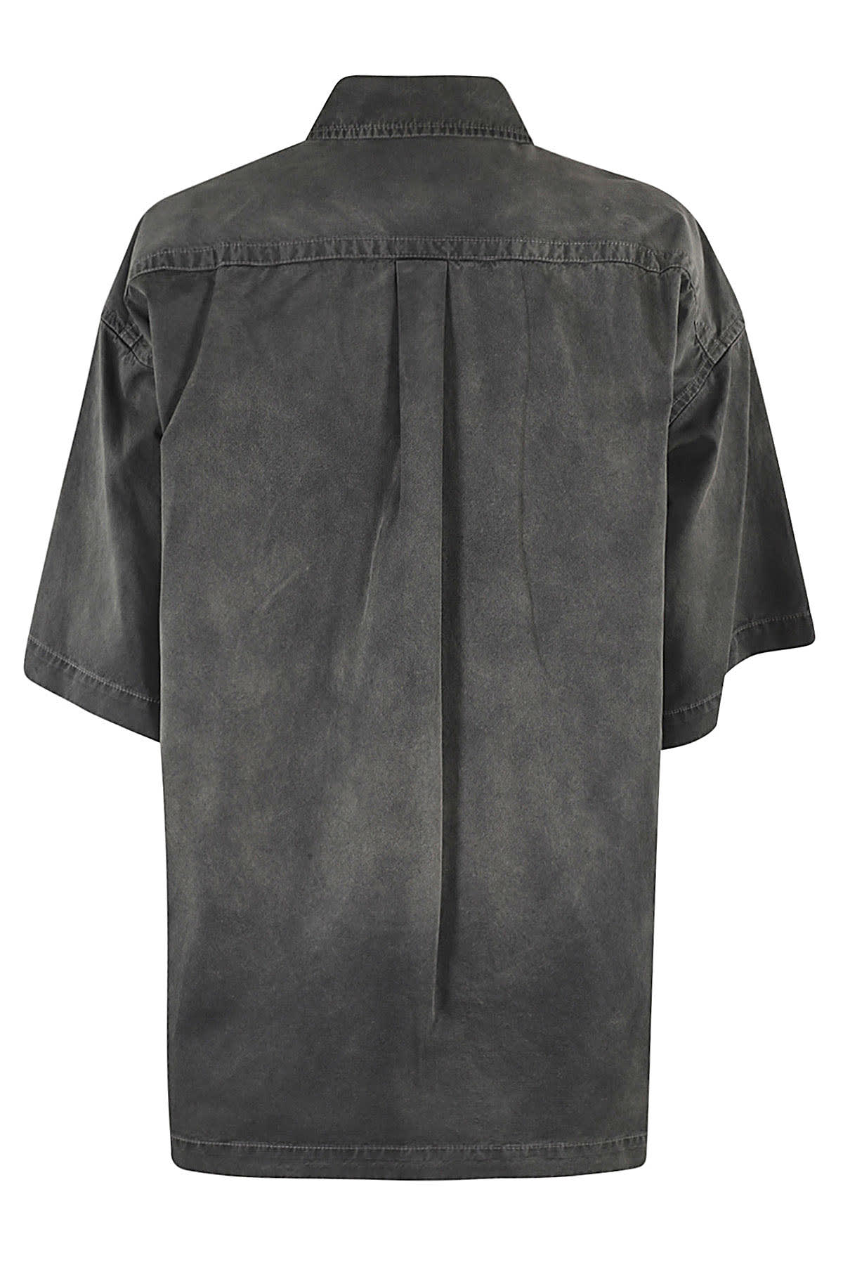 Shop Alexander Wang Short Sleeve Prestyled Mini Shirt Dress In A