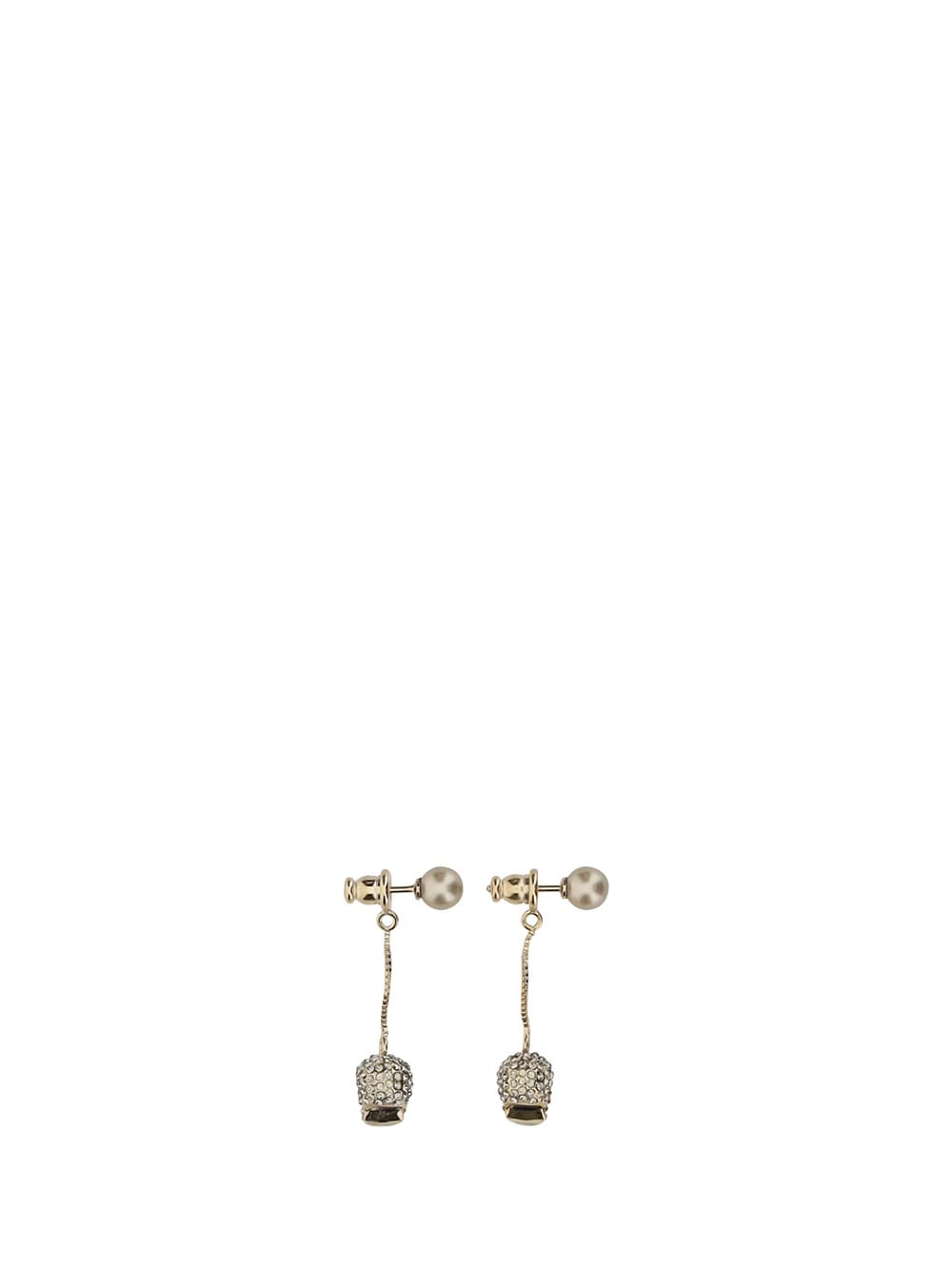 Alexander Mcqueen Skull Earrings In Oro