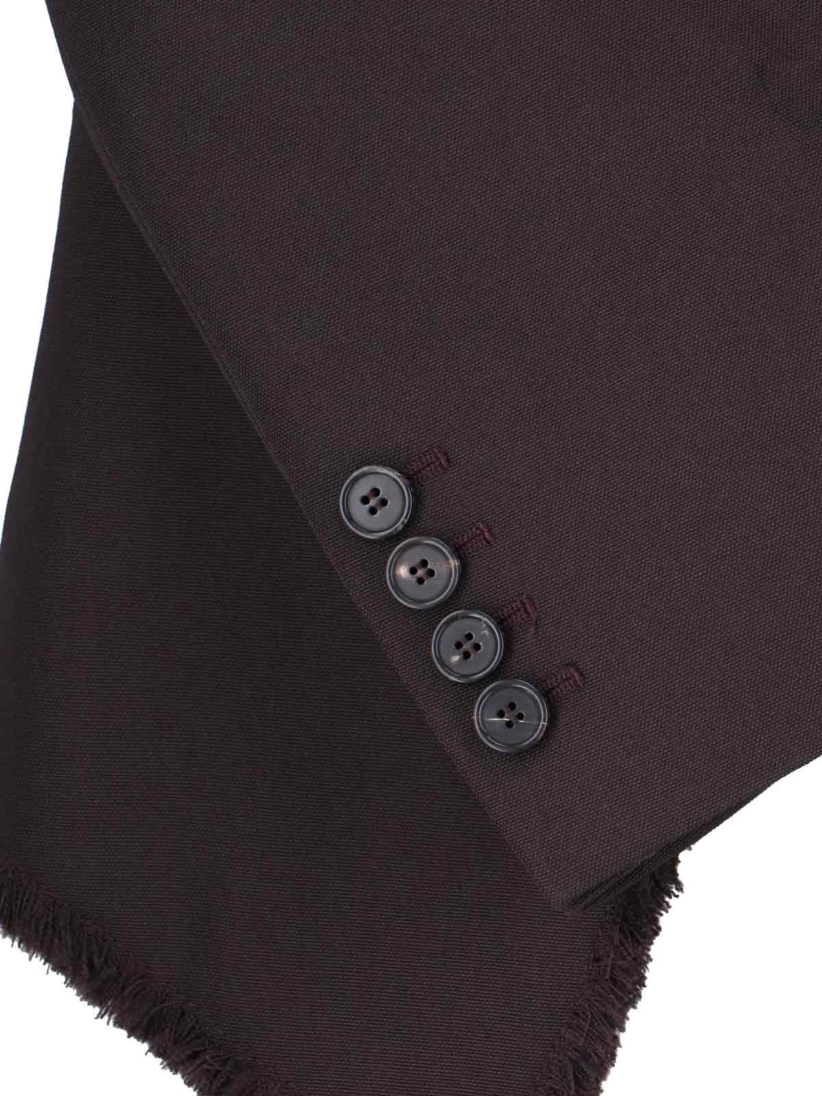 Alexander Mcqueen Wool Blazer In Brown