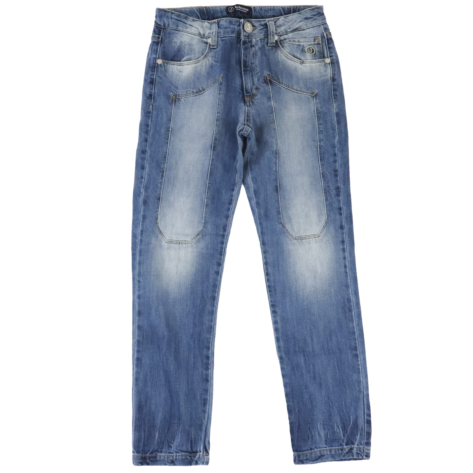 Jeckerson Kids' Denim Jeans In Medium Wash