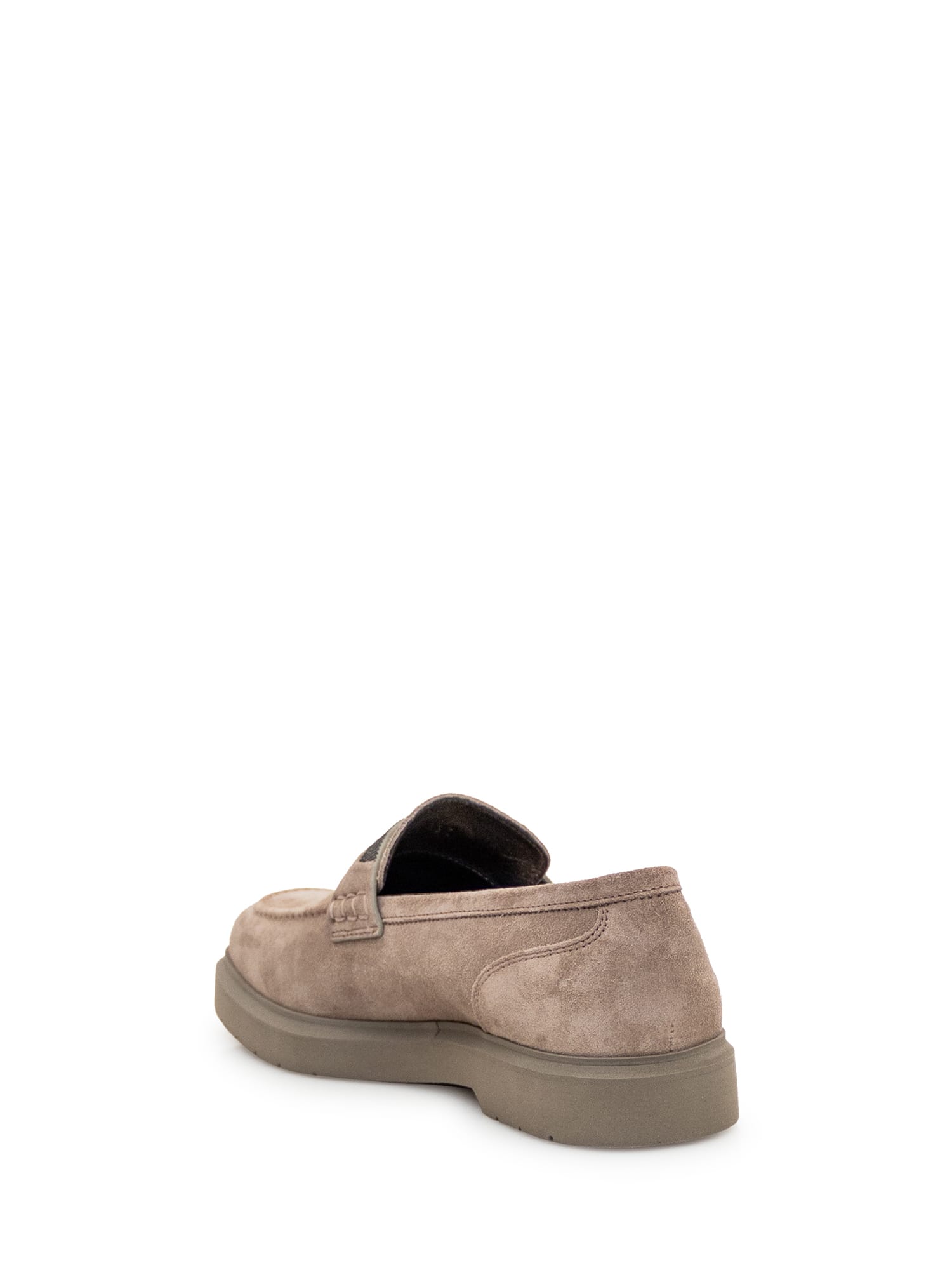 Brunello Cucinelli Penny Loafer In Ice