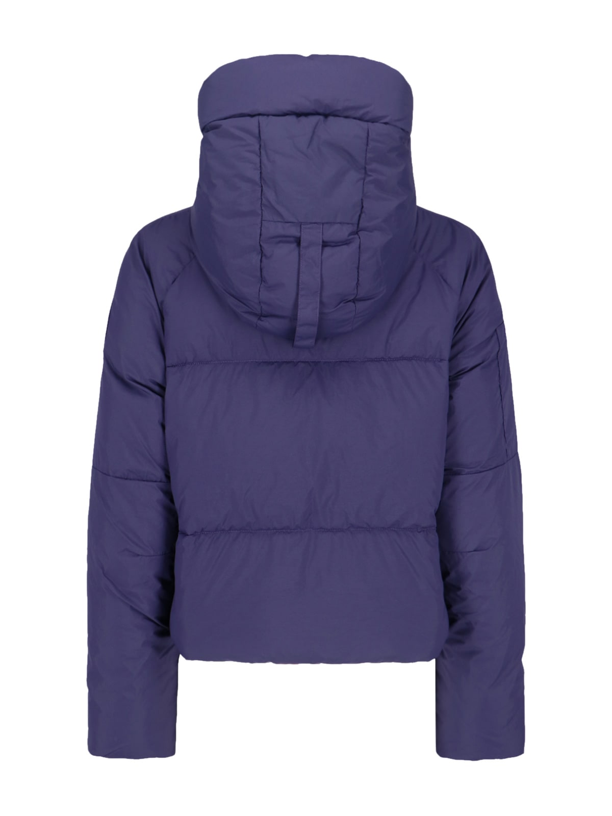 Canada Goose Cropped Puffer Jacket With Adjustable Hood In Purple