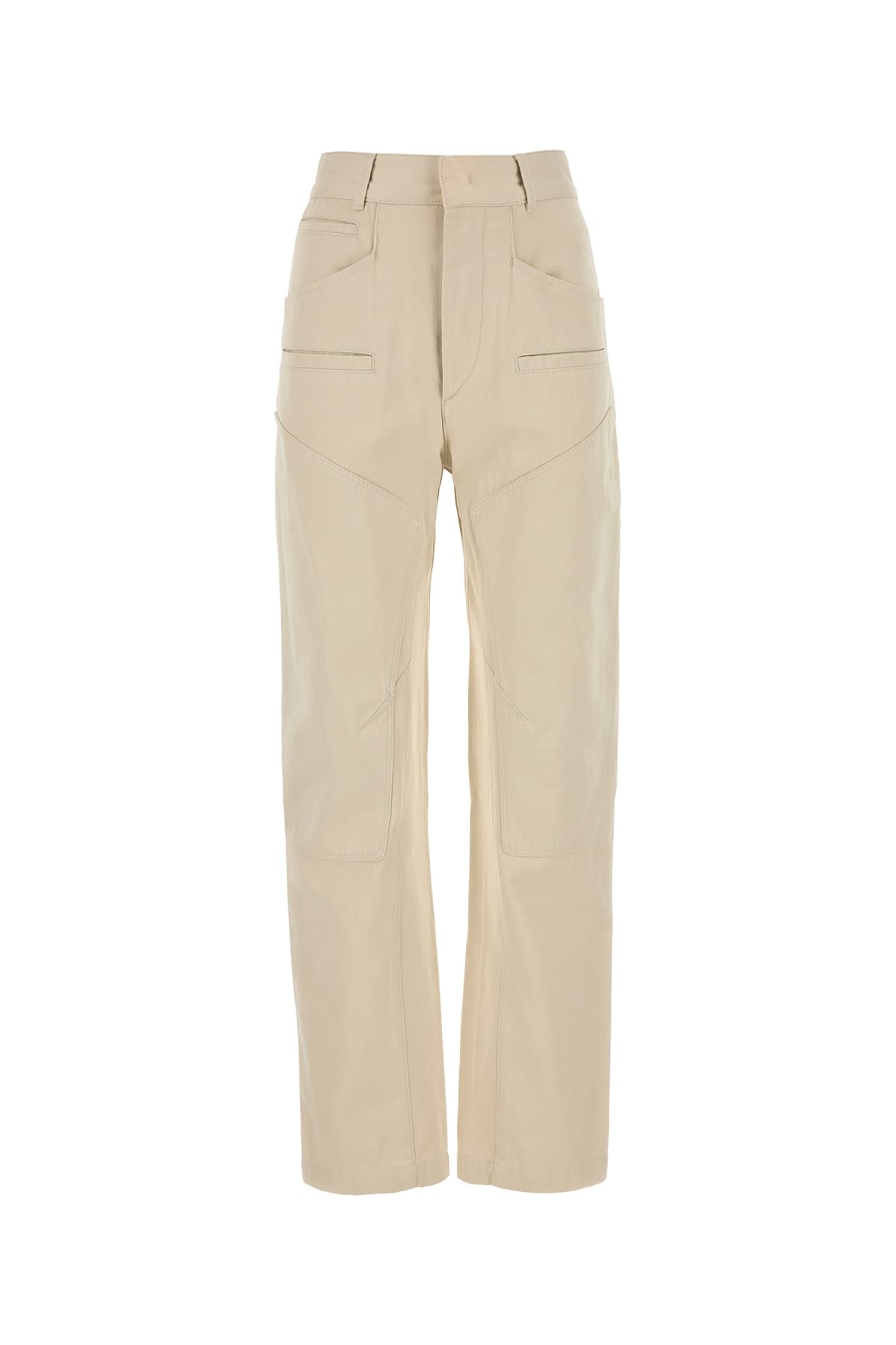 Isabel Marant Emmy Trousers Beige In Ecru