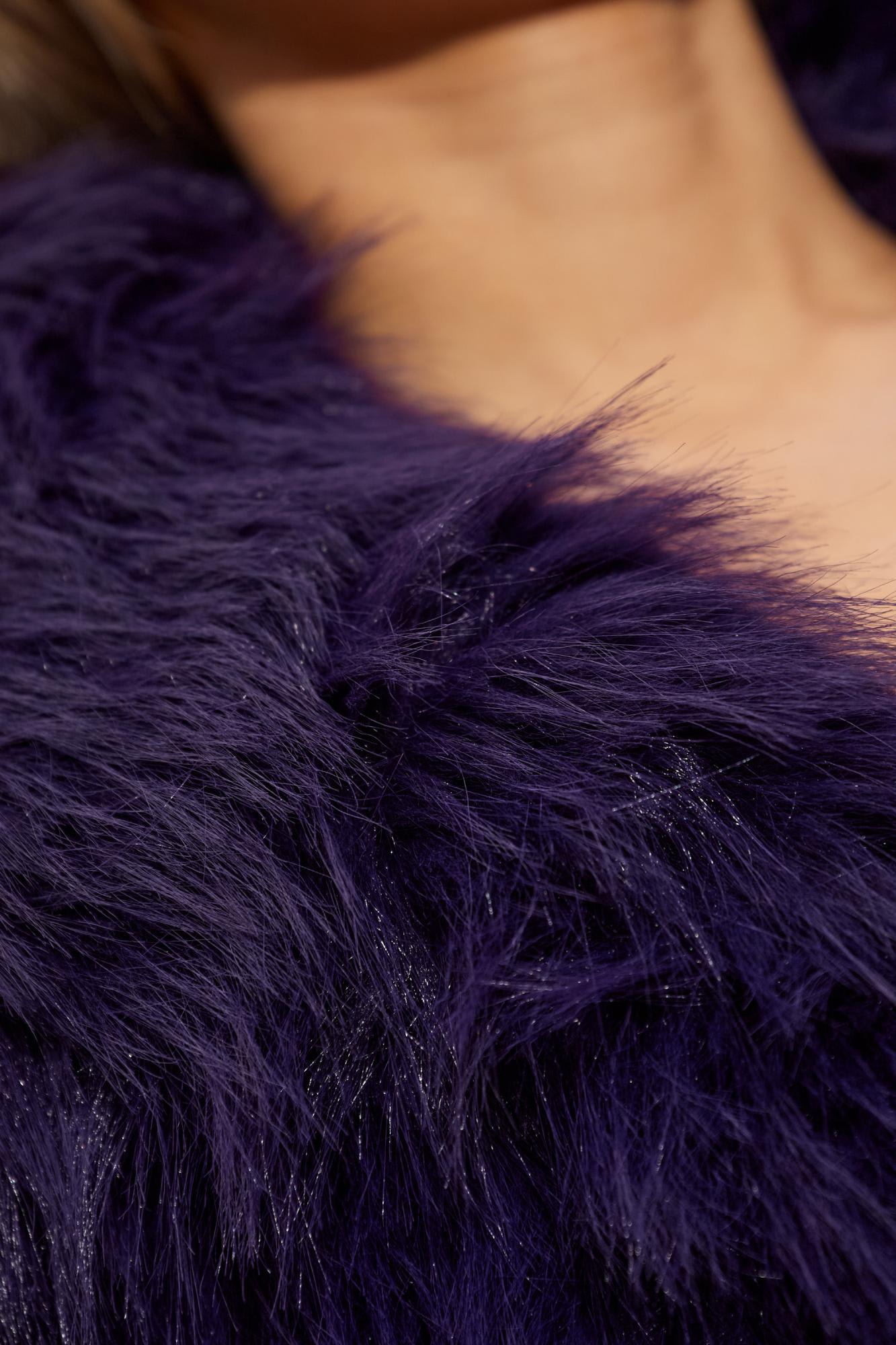 Dsquared2 Venus Coat In Purple