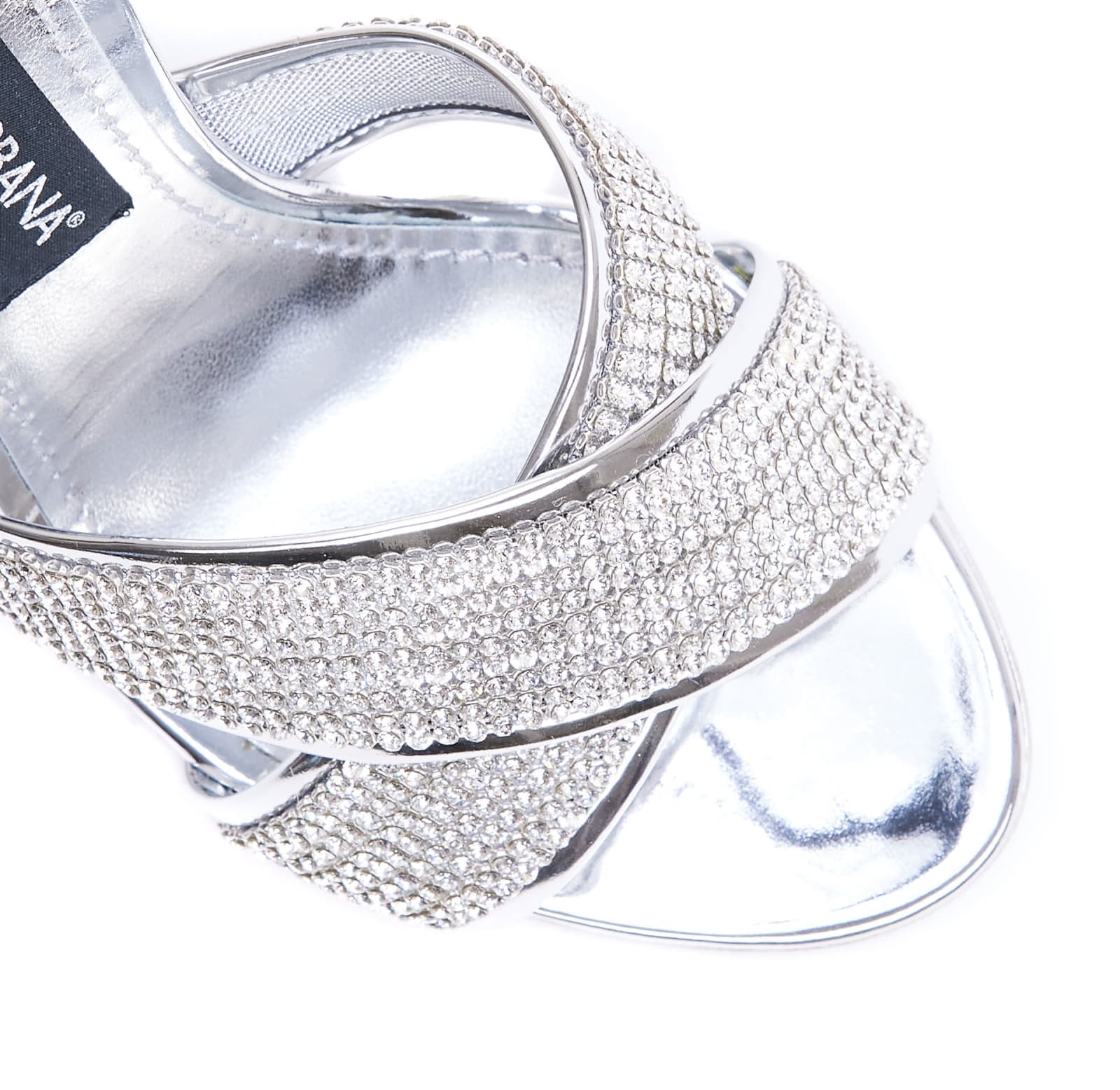 Shop Dolce & Gabbana Crystal Pumps In Silver