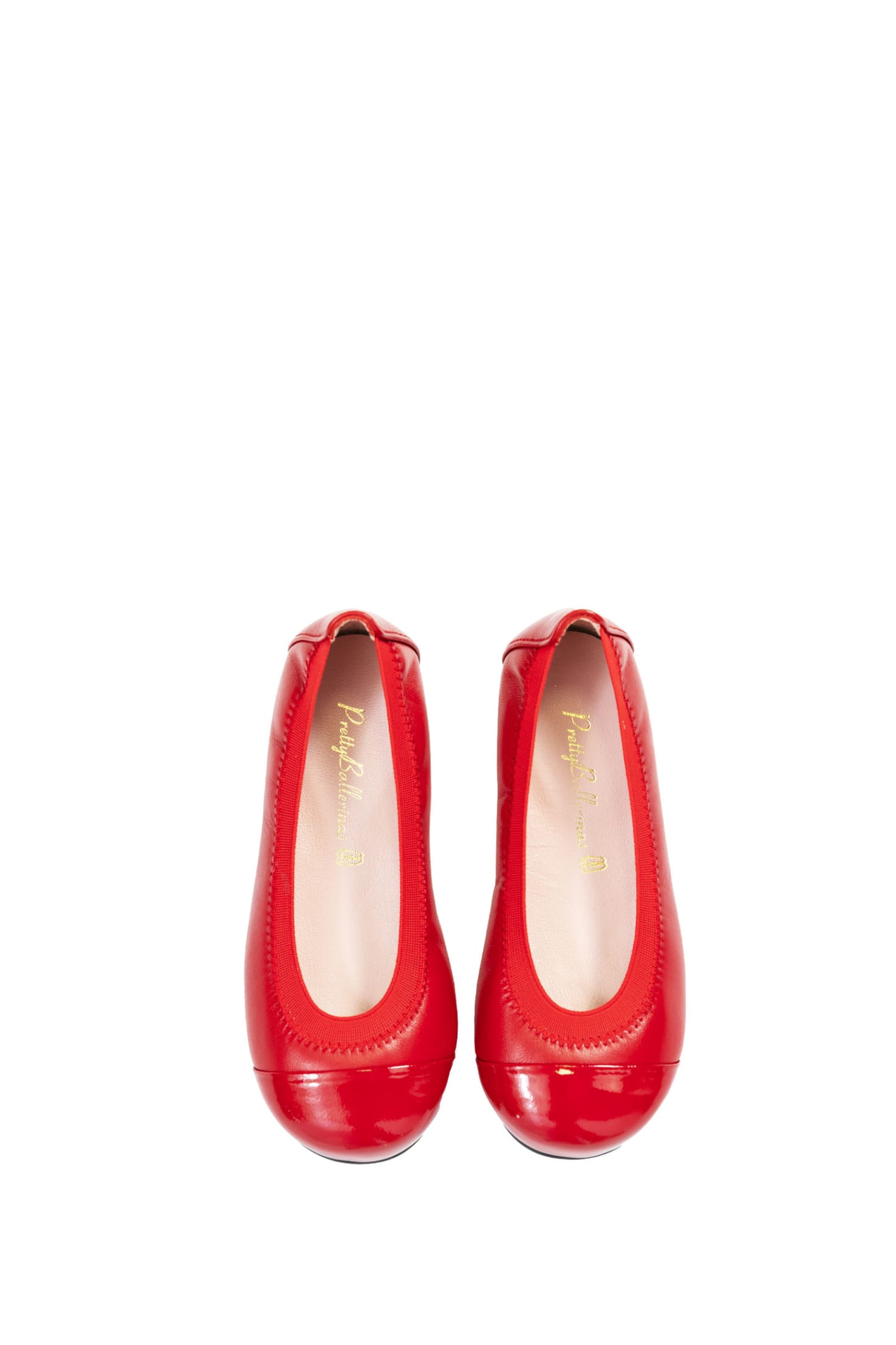 Shop Pretty Ballerinas Leather Ballet Flats In Red