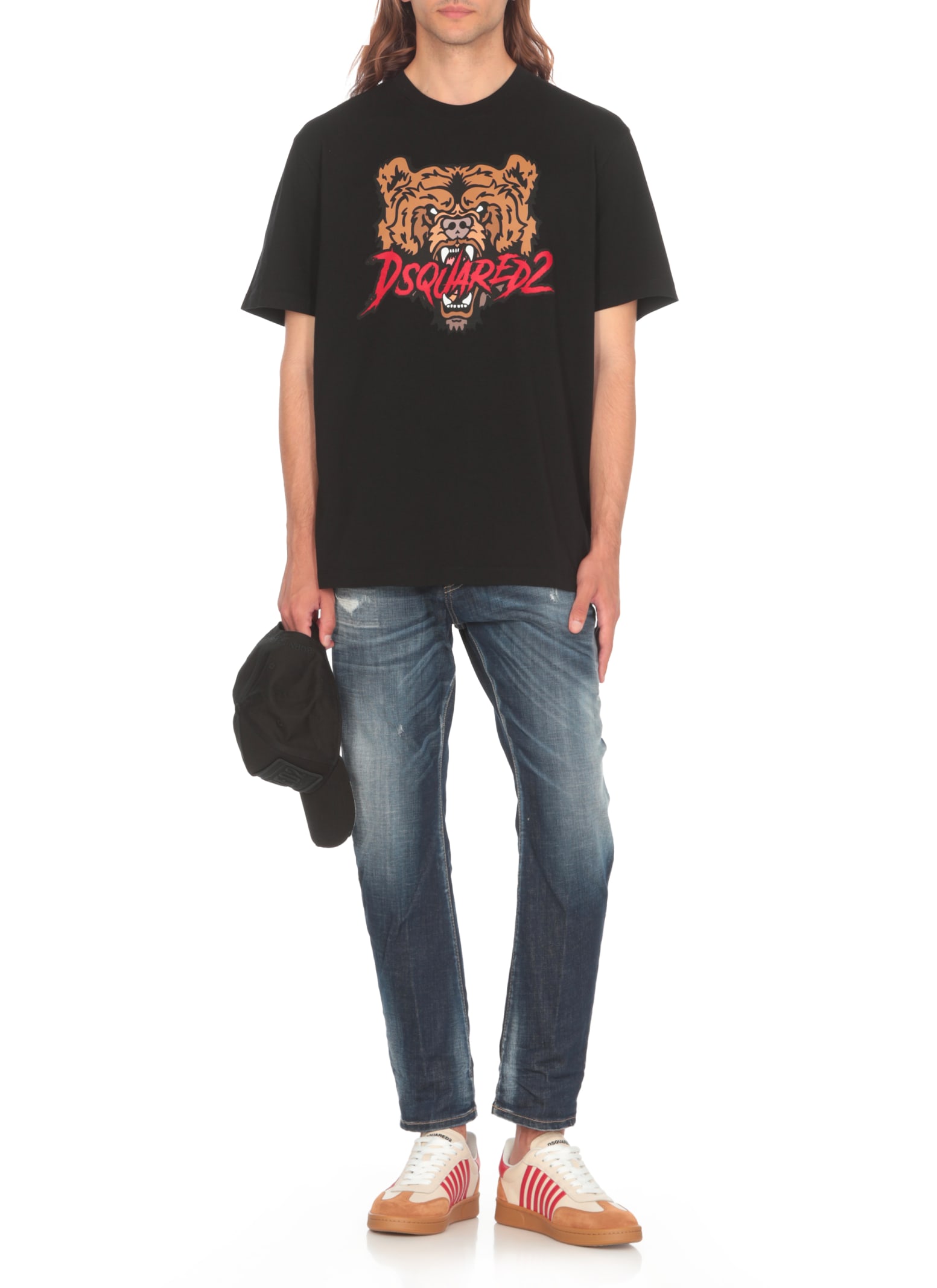 Shop Dsquared2 Regularl Fit Tee T-shirt In Black