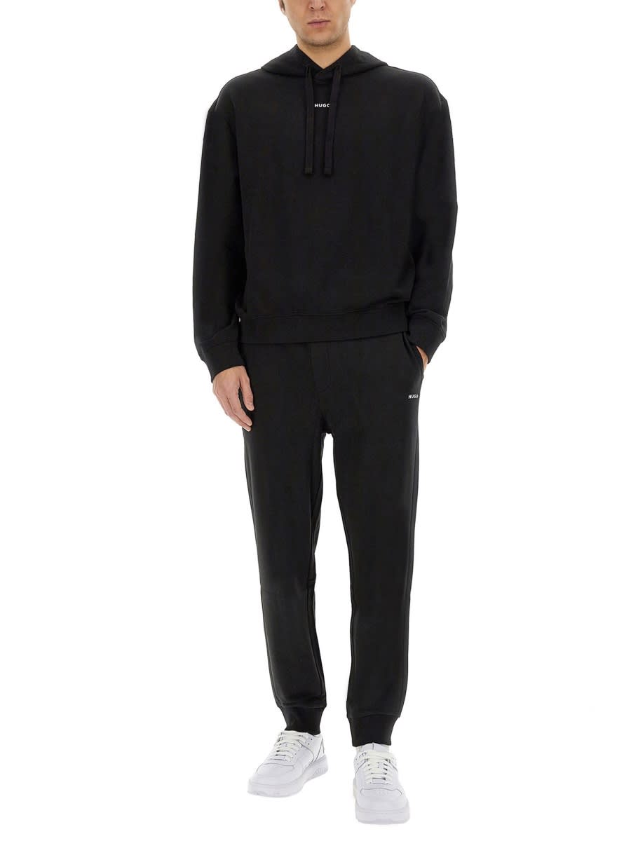 Shop Hugo Boss Dapo Hoodie In Black