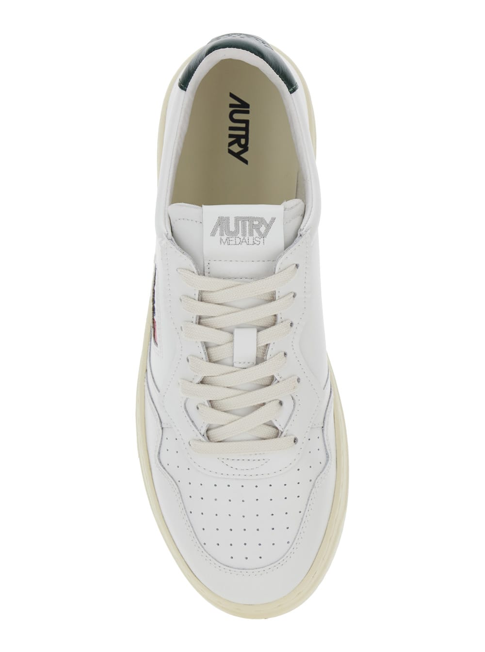 Autry White Sneakers With Smooth Leather Upper In White
