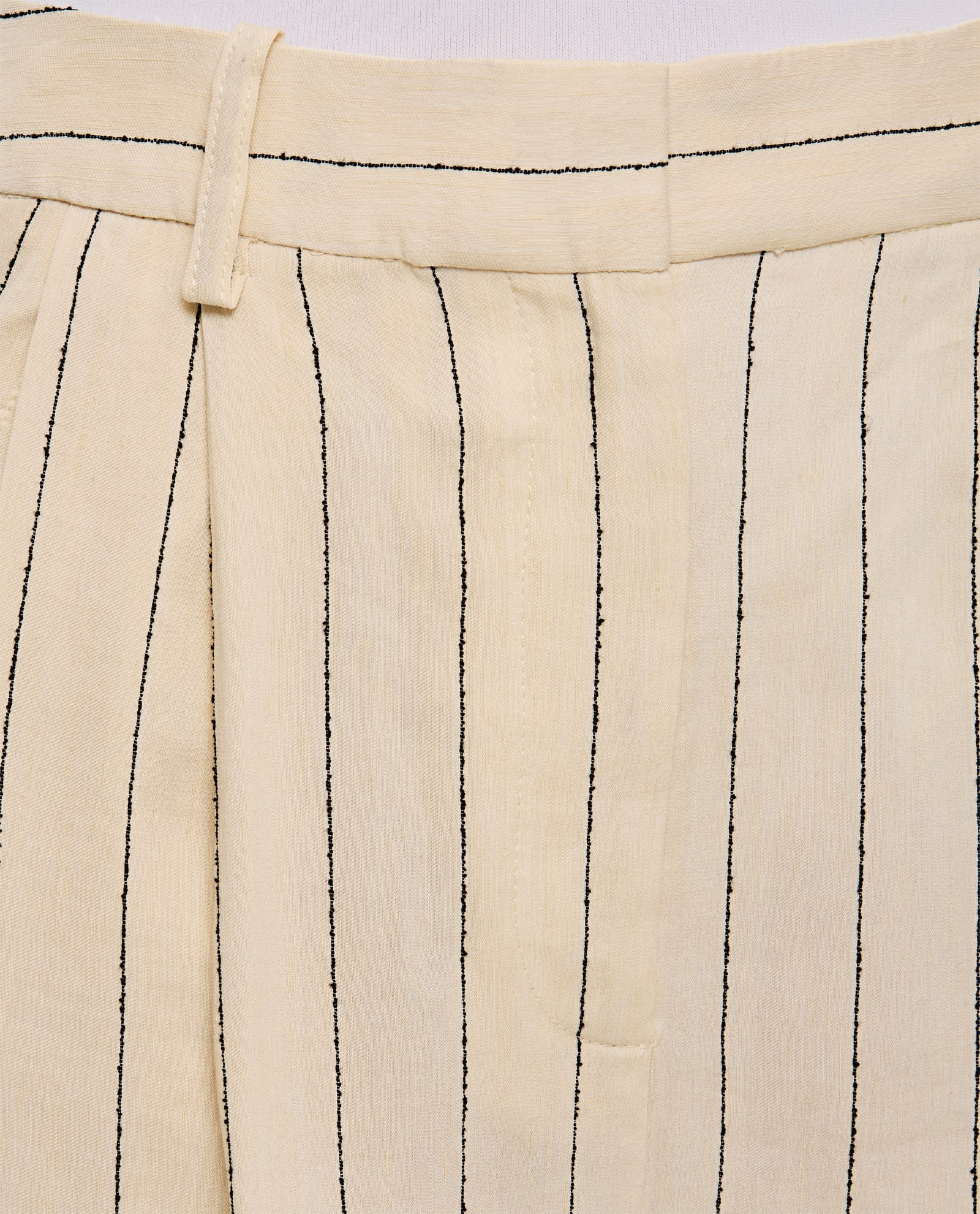 Shop Loulou Studio Pinstriped Pants In Beige