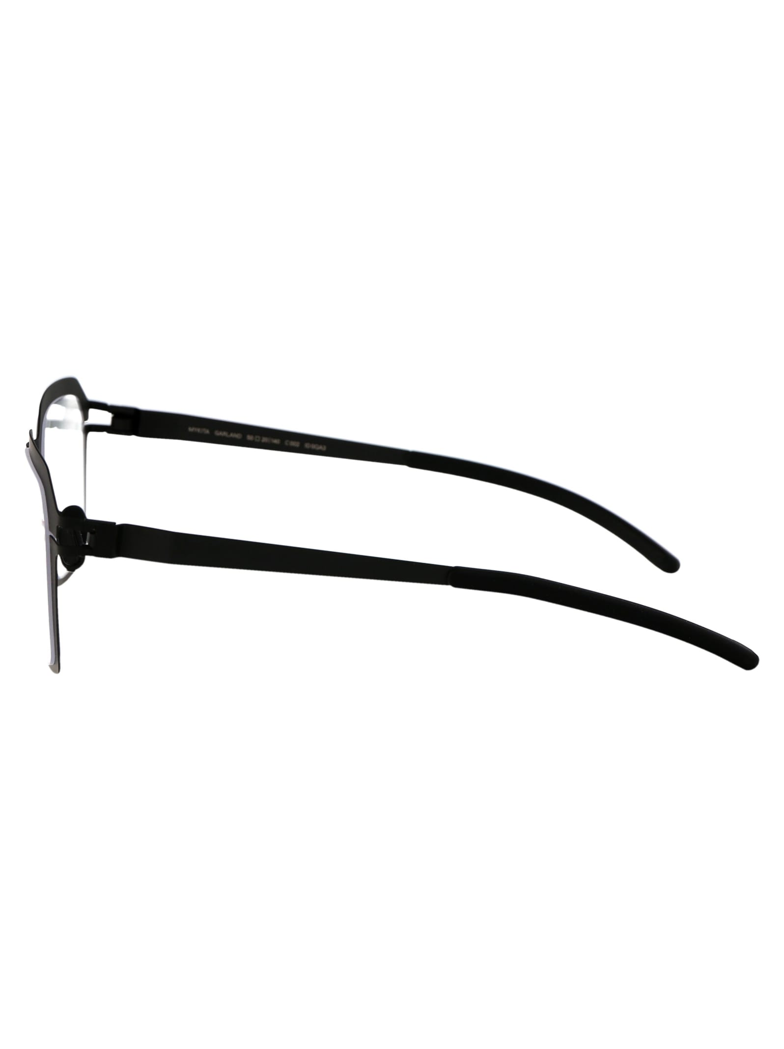 Mykita Black Clear Steel Glasses