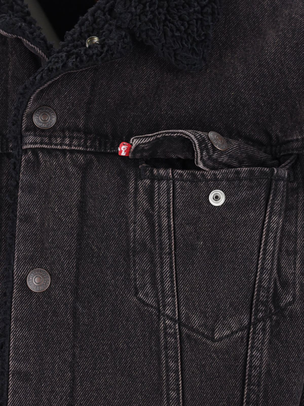 Levi's Sherpa Jacket In Gray