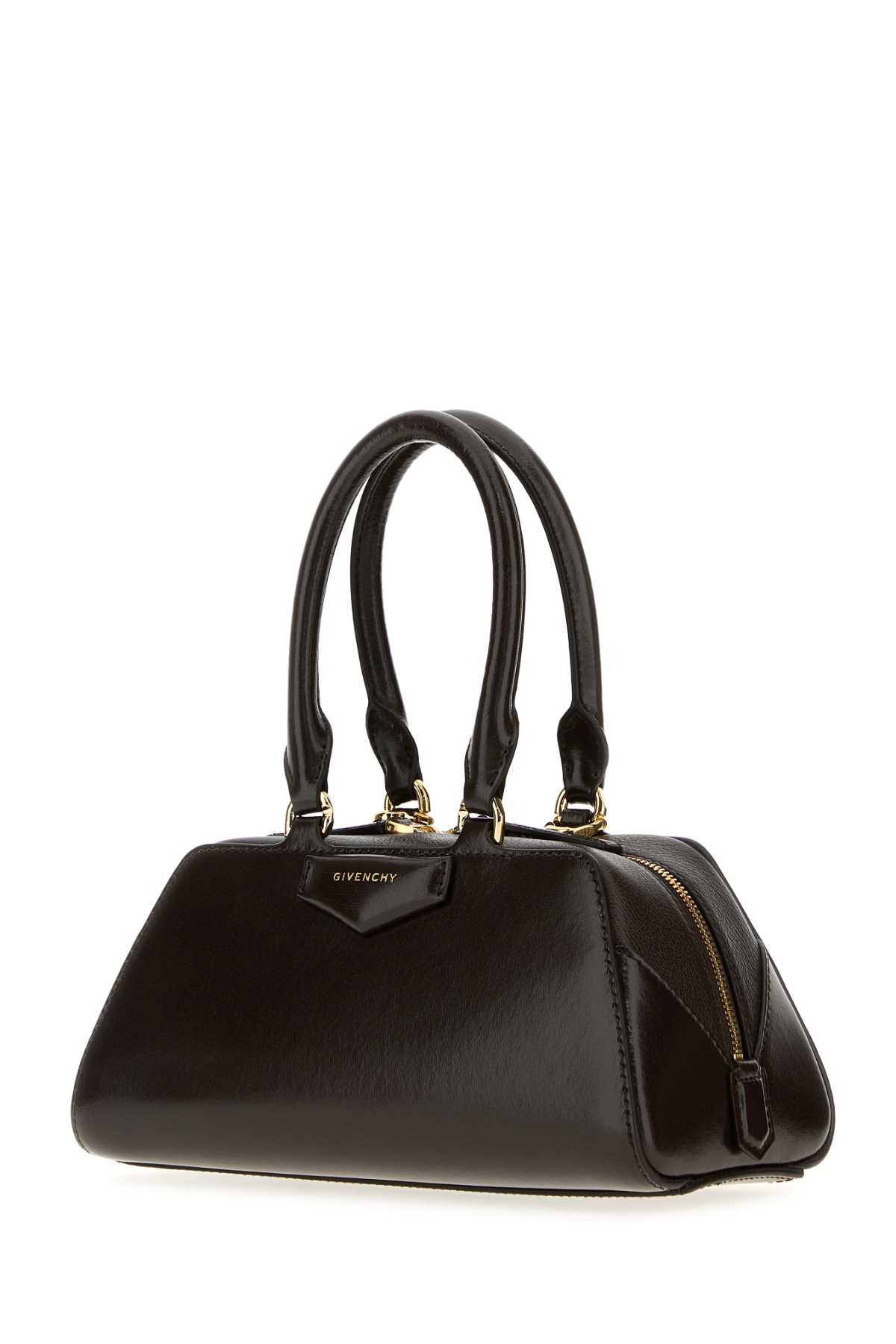 Givenchy Women Antigona East West Mini Leather Shoulder Bag In Brown
