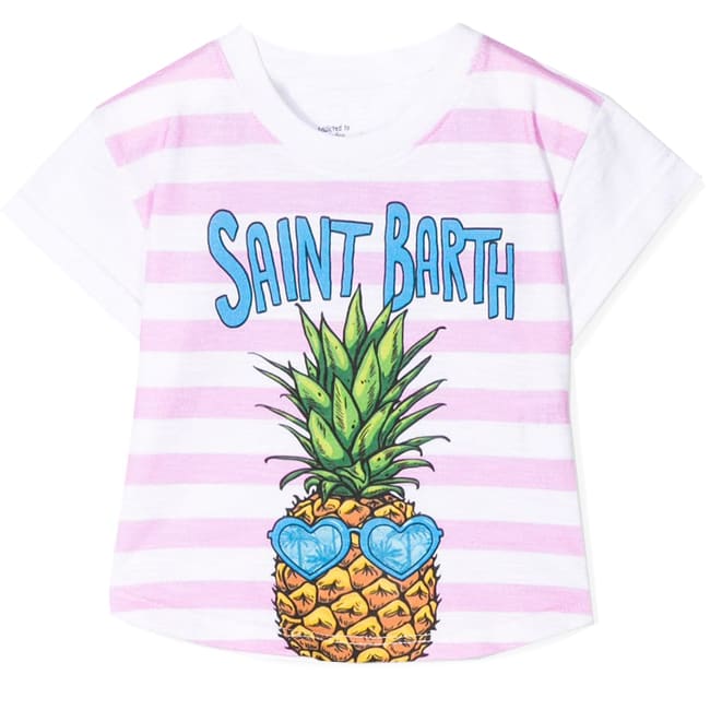 MC2 Saint Barth Pineapple Print Girls T-shirt