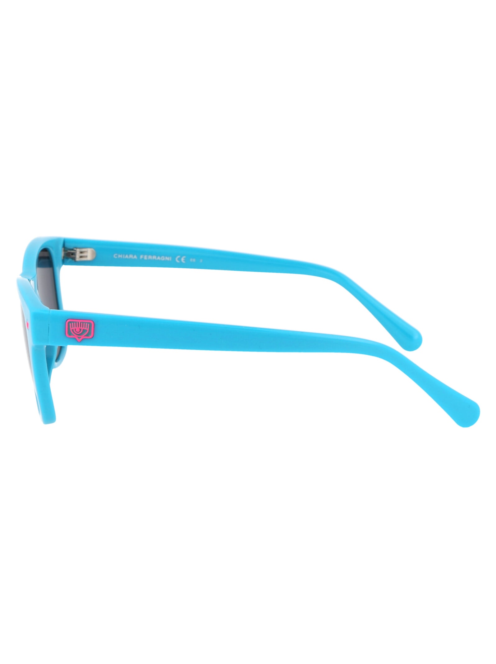 Shop Chiara Ferragni Cf 1006/s Sunglasses In Mvuir Azure