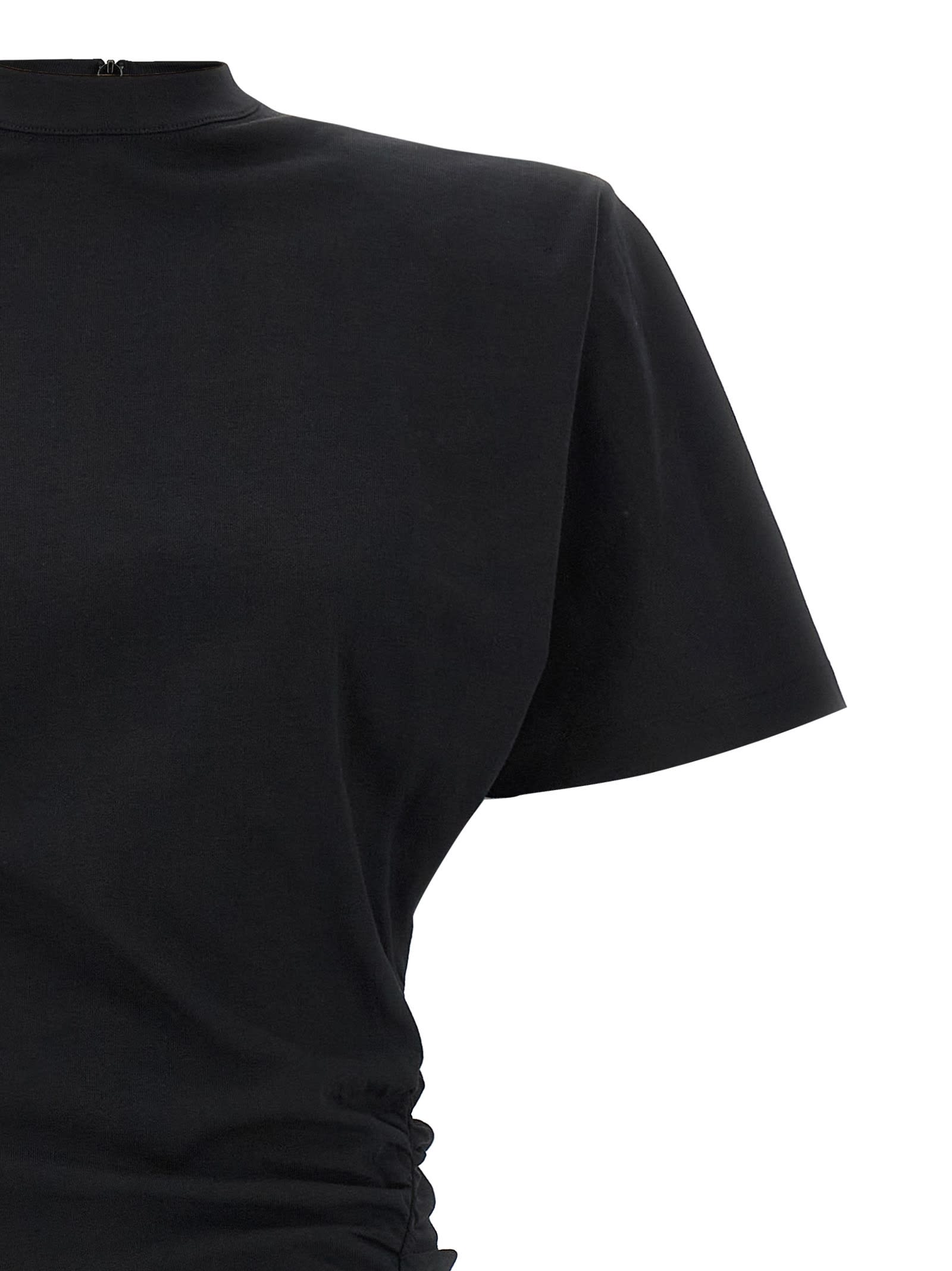 Pinko Long T-shirt Dress With Padded Shoulders