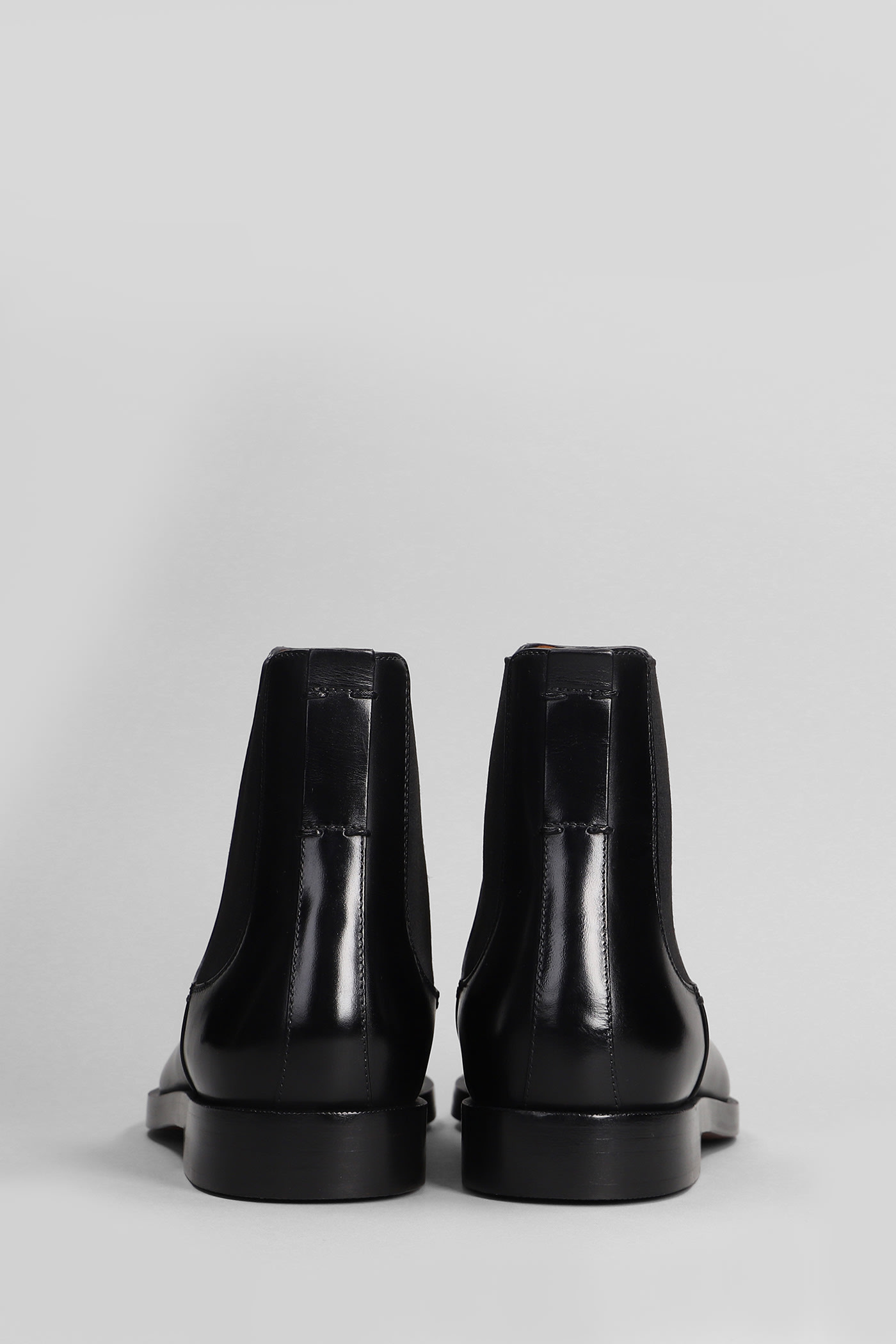 Shop Zegna Torino Ankle Boots In Black Leather