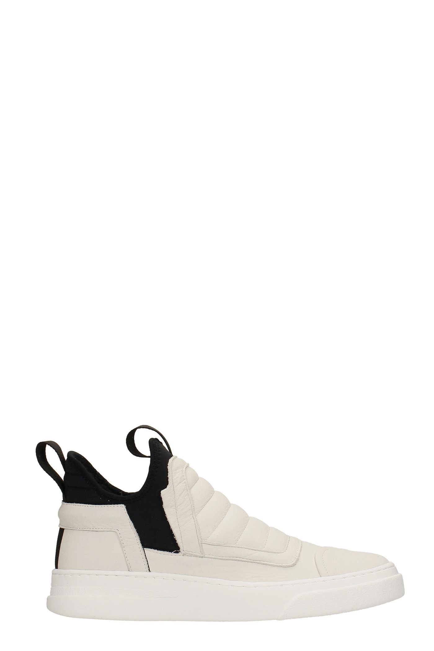 Bruno Bordese Damper Sneakers In White Nubuck