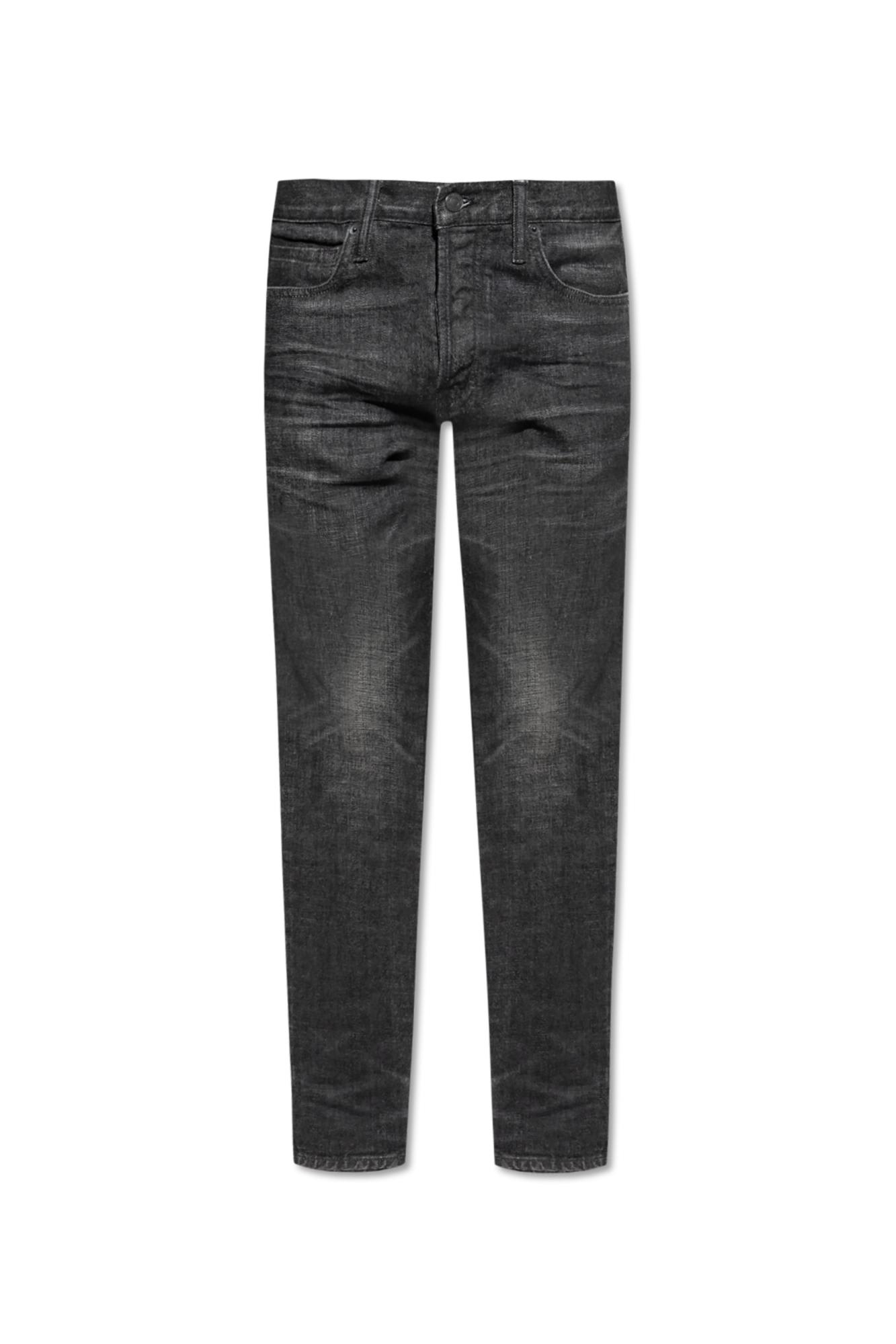 Tom Ford Jeans With Tapered Legs In Black
