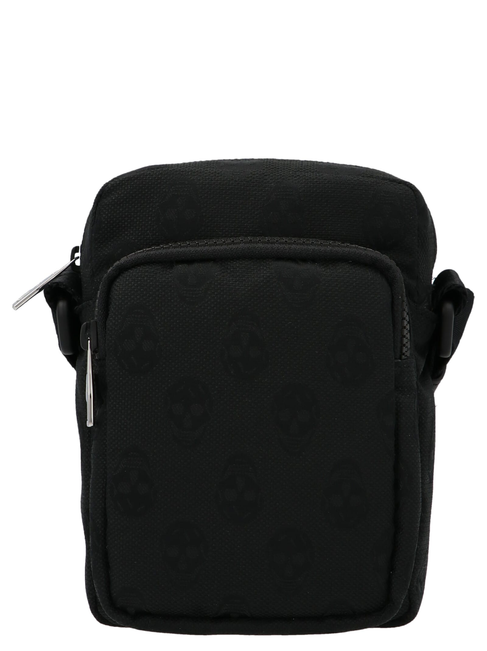 Alexander Mcqueen Mini Messenger Crossbody Bag In Black
