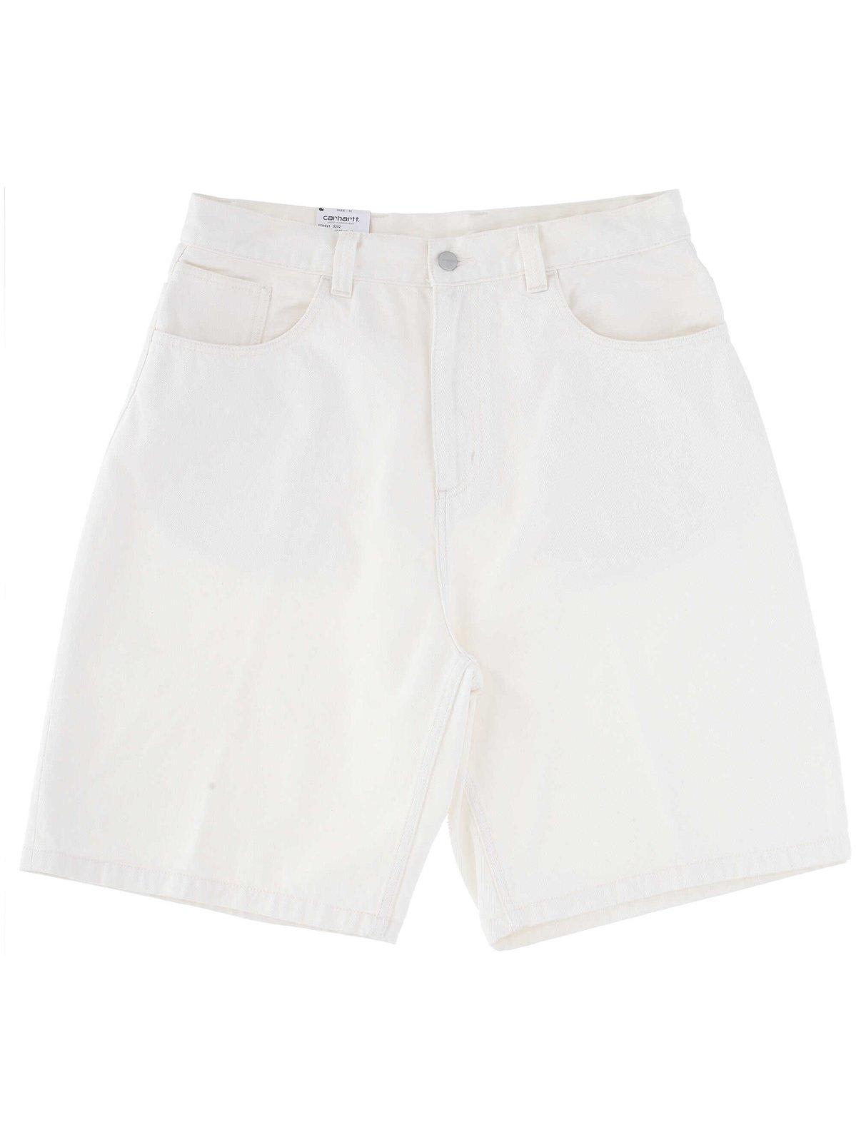 Logo-patch Knee-length Denim Shorts