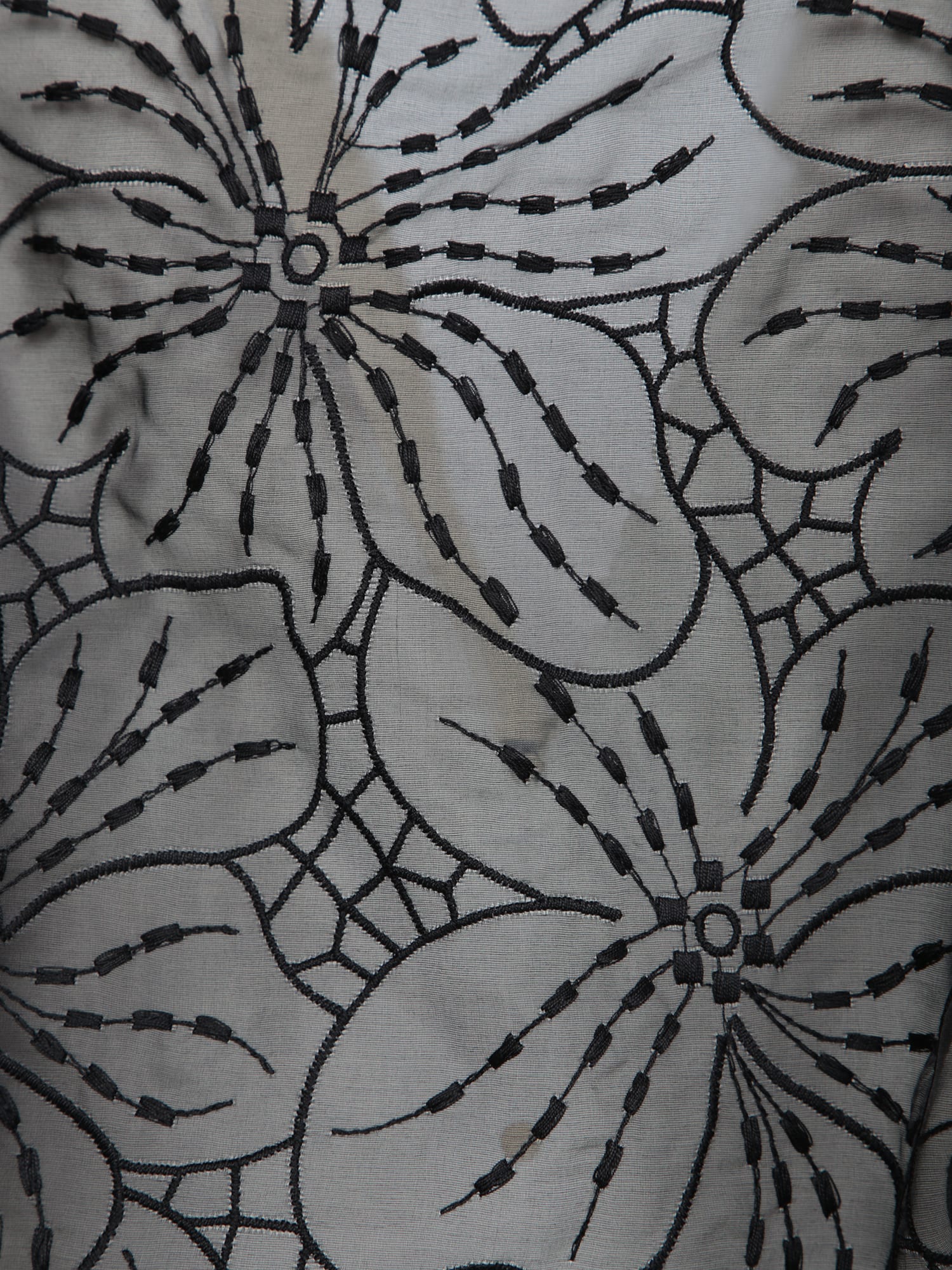 GENNY BLACK ORGANZA FLOWER JACKET