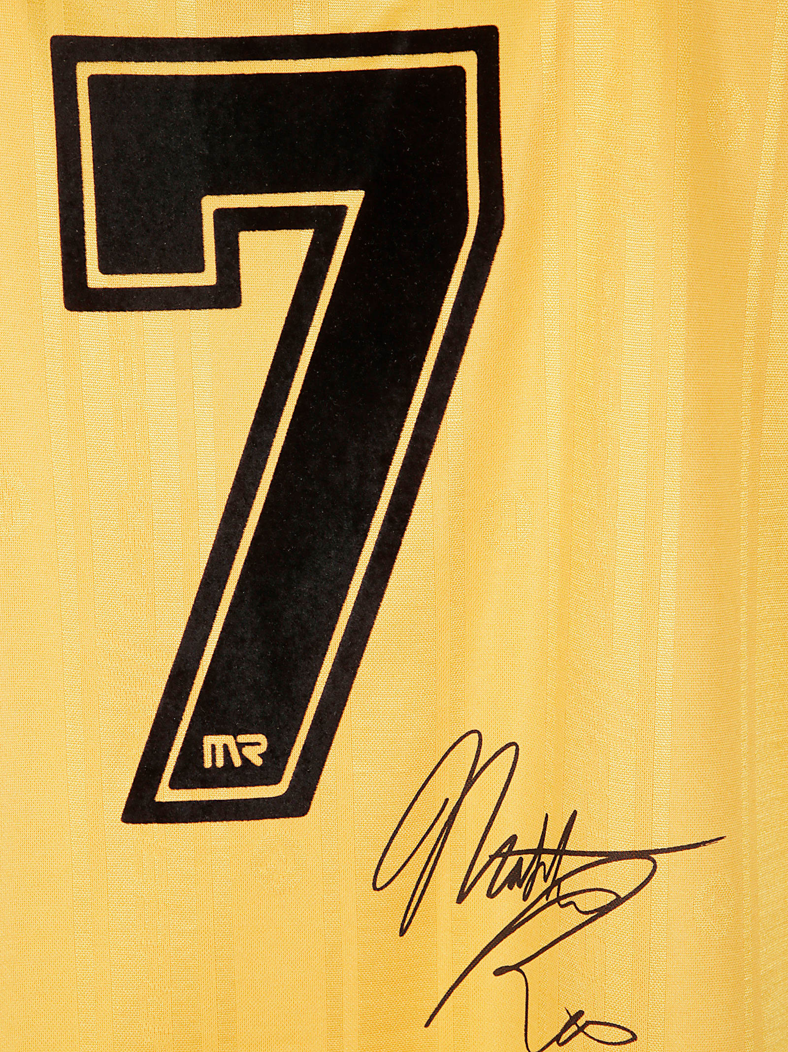 Martine Rose Yellow Printed Rugby T-shirt In Gold