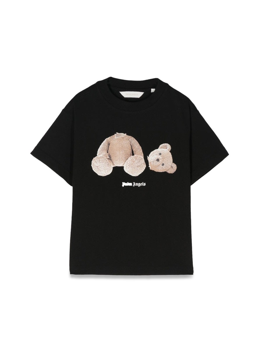 Shop Palm Angels Bear T-shirt S/s In Black